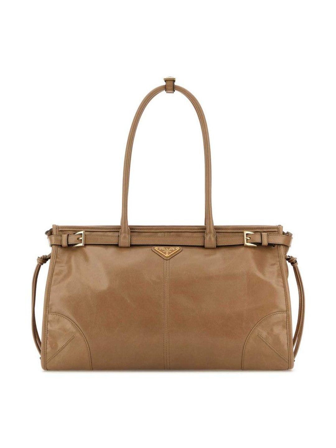 Prada Brown logo Shoulder Bag-image-32
