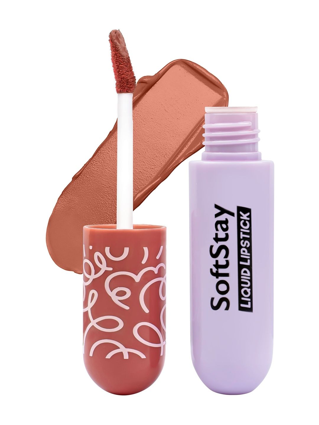 Million Colors Soft Stay Highly Pigmented Liquid Lipstick - 4 ml - Nude Brown - 05-image-10