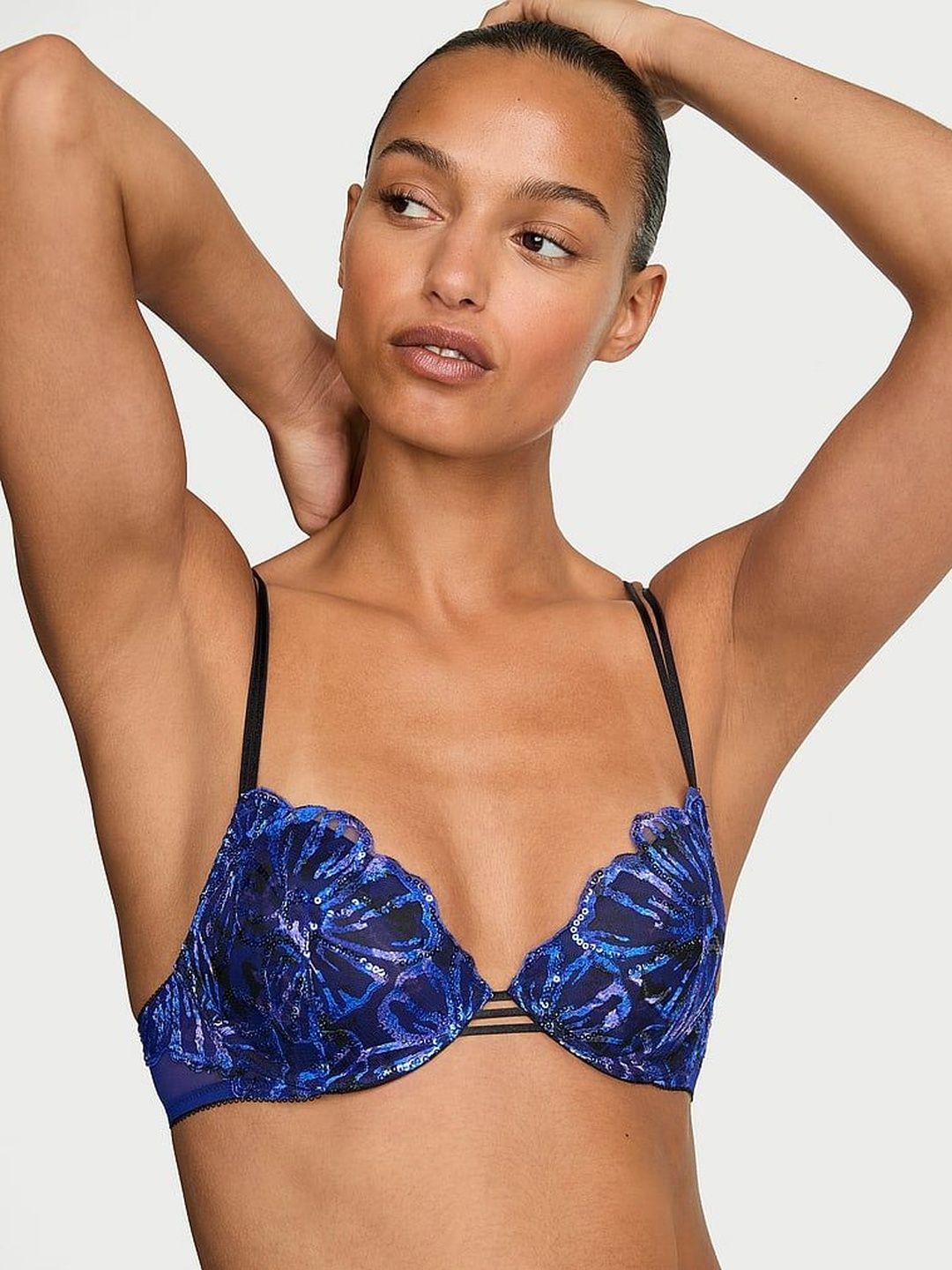 Victoria's Secret Abstract Bralette Bra Medium Coverage Underwired Lightly Padded-image-25