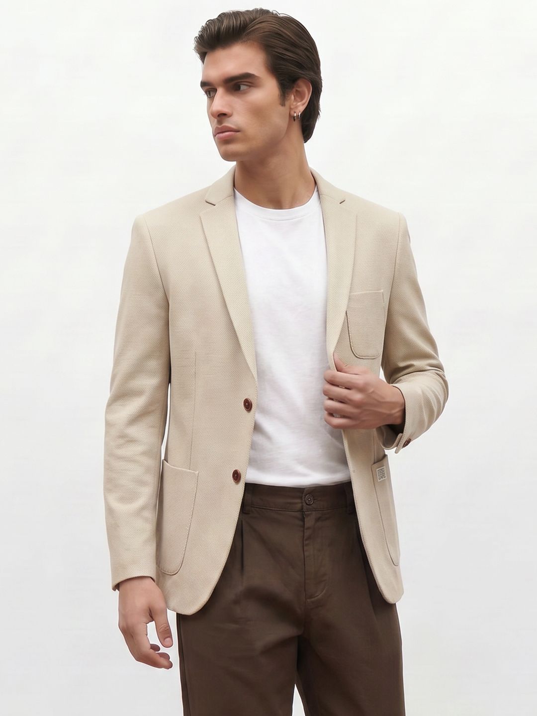 Mr Bowerbird Notched Lapel Single-Breasted Smart Casual Blazers-picture-27