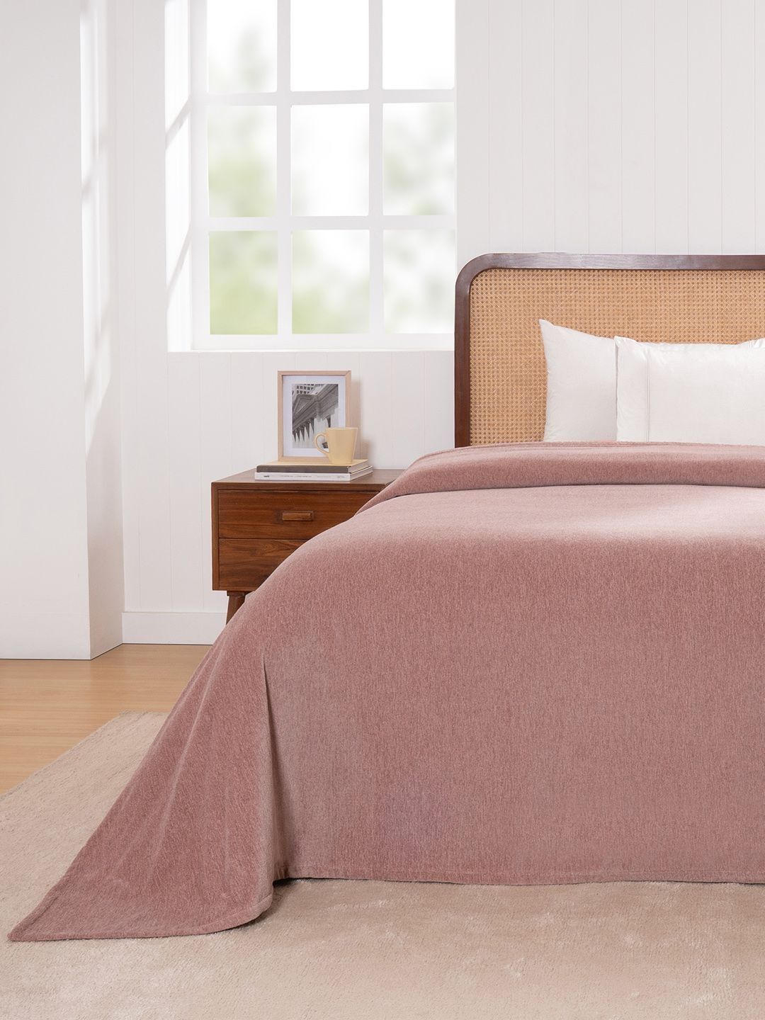 MASPAR Pink 310 GSM King Bed Covers-picture-58