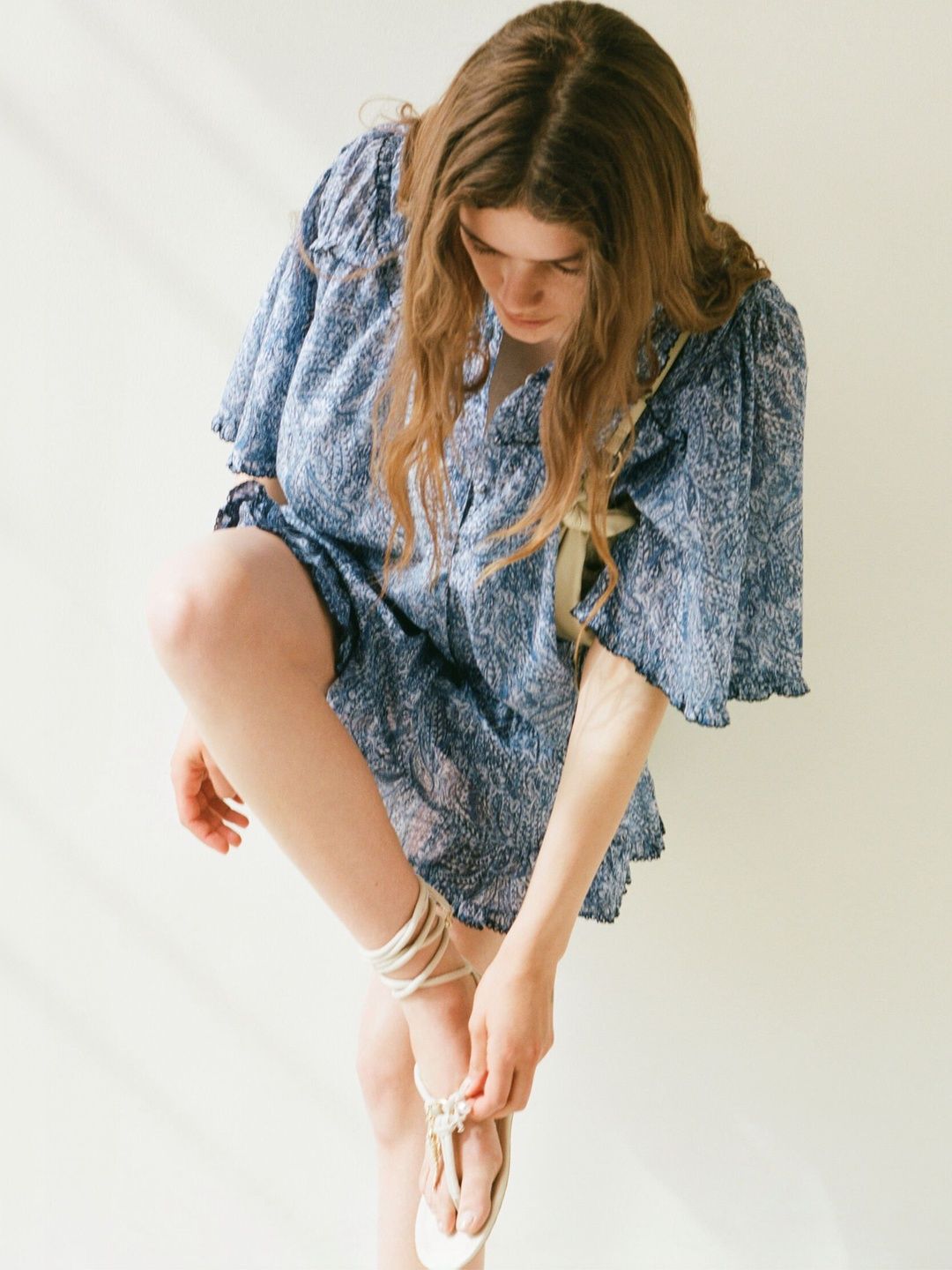 H&M Women Printed Ruffled Cotton Blouse-picture-22