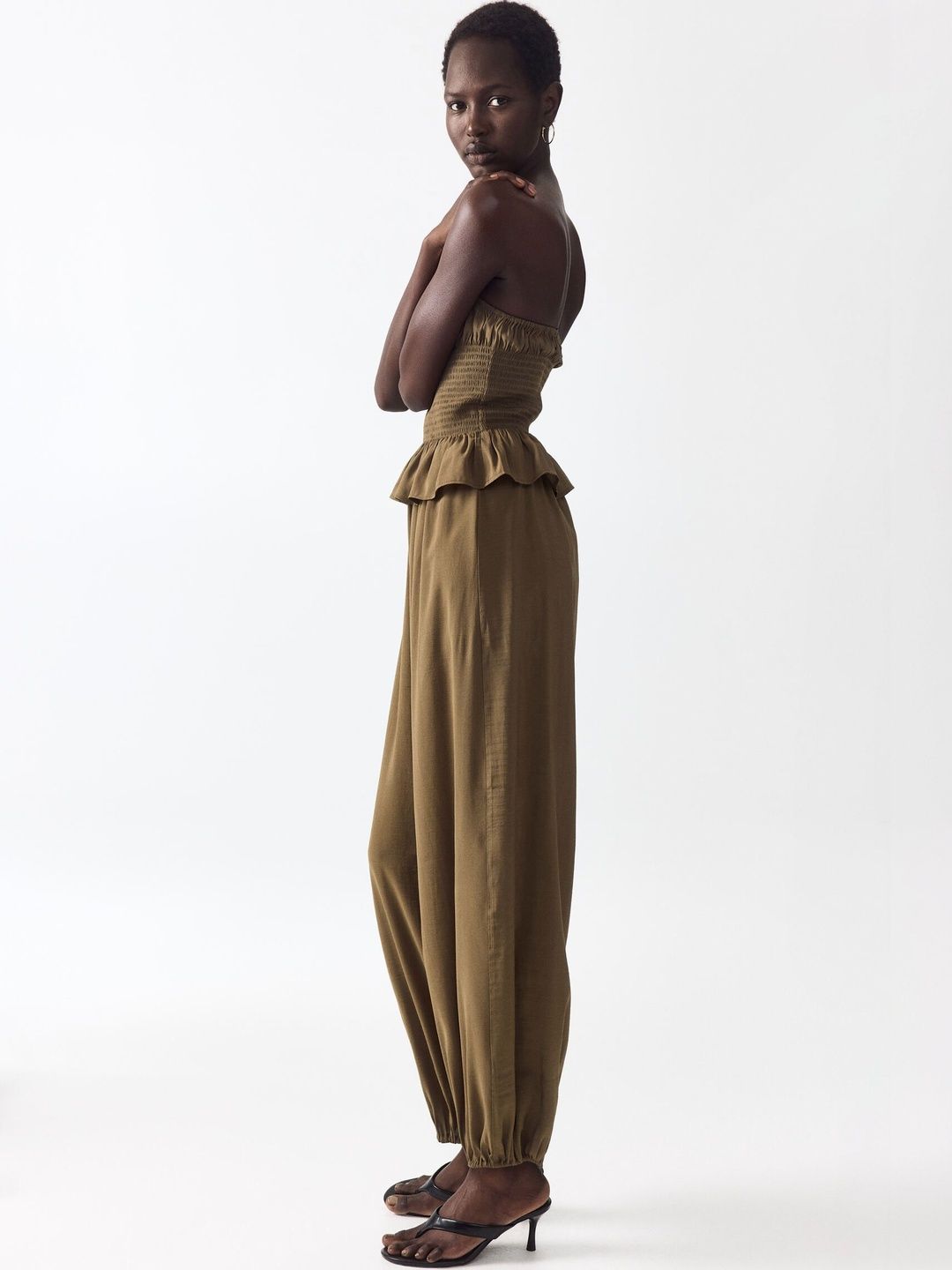 H&M Strapless Culotte Jumpsuit with Ruffles-picture-47