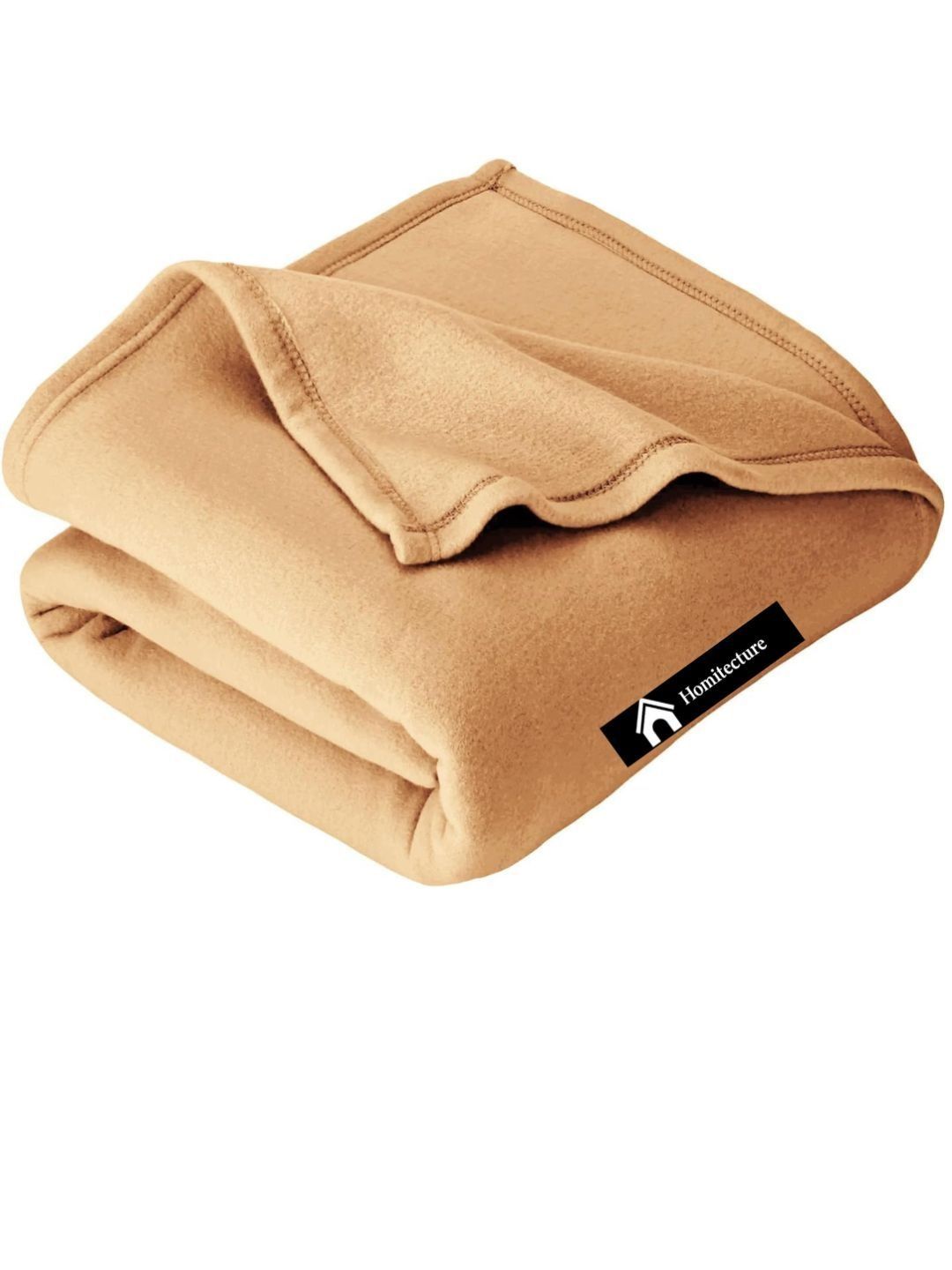 Myntra Elegant Homes Beige Woollen 350 GSM Blanket-image-6