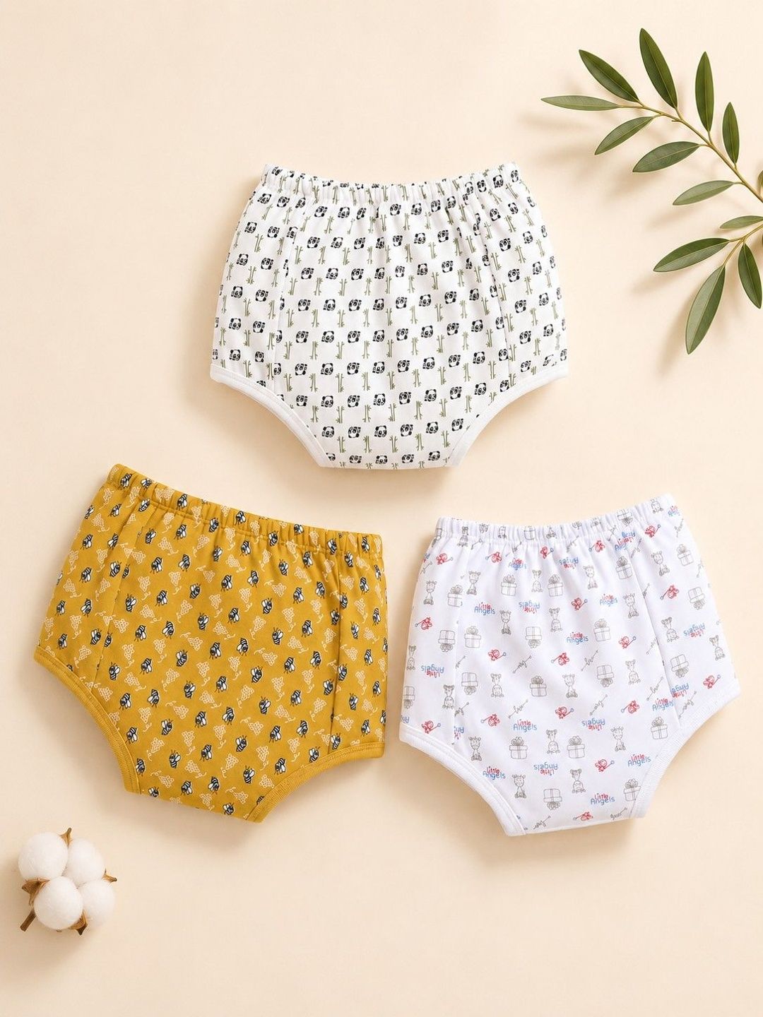 Little Angels Set Of 3 Reusable Cotton Potty Training Pants Padded Underwear-picture-37