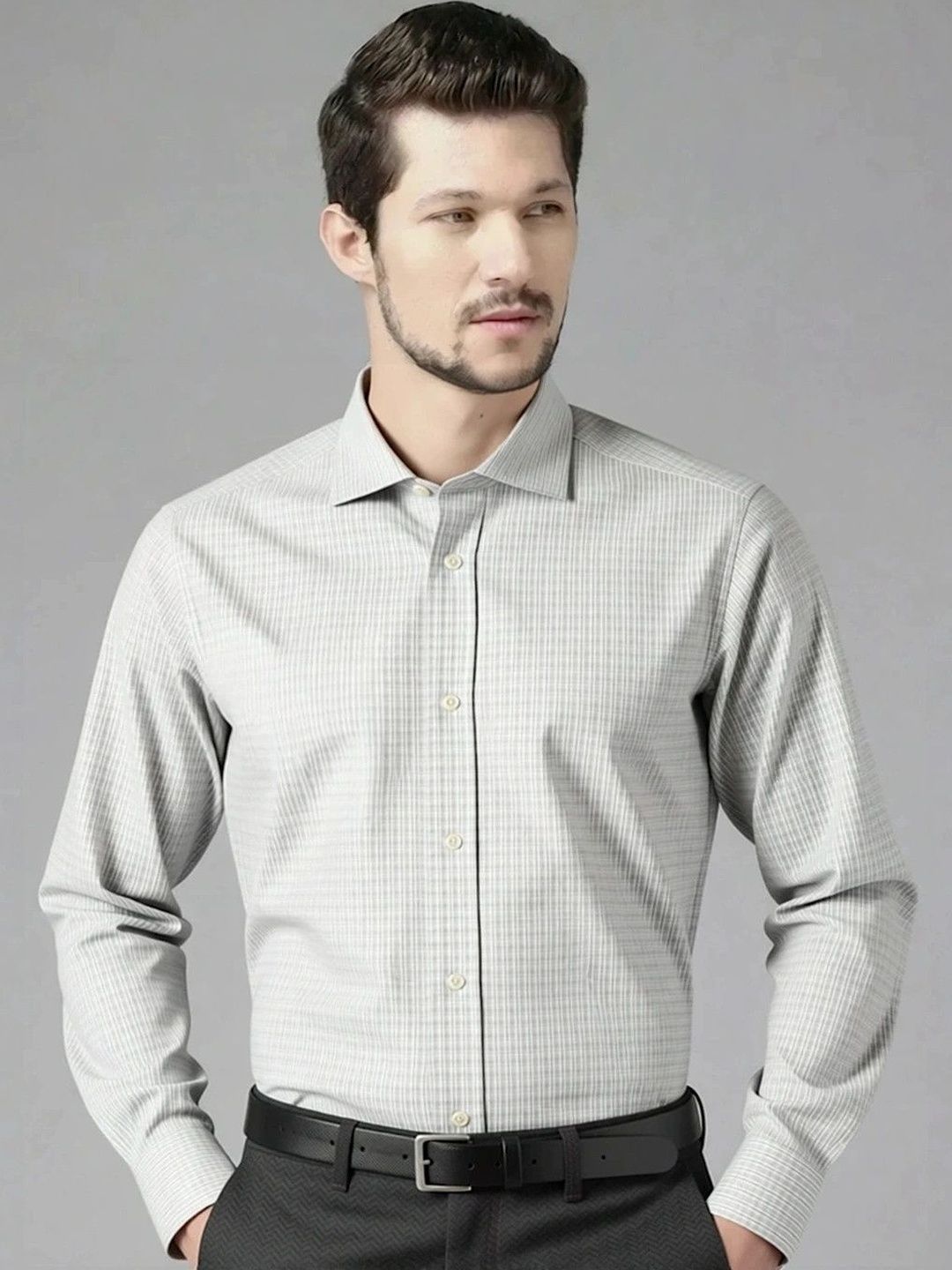 Camicissima Men Slim Fit Checked Formal Shirt-picture-11