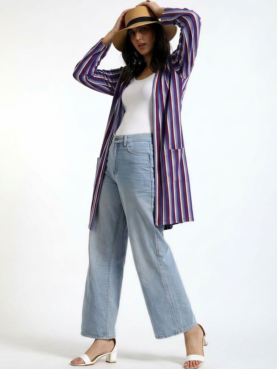 TOXA Women Striped Shrug-image-19