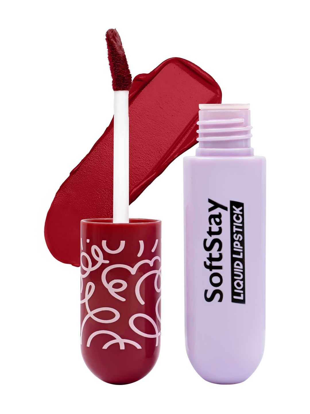 Million Colors Soft Stay Highly Pigmented Liquid Lipstick - 4 ml - Warm Red 02-image-11