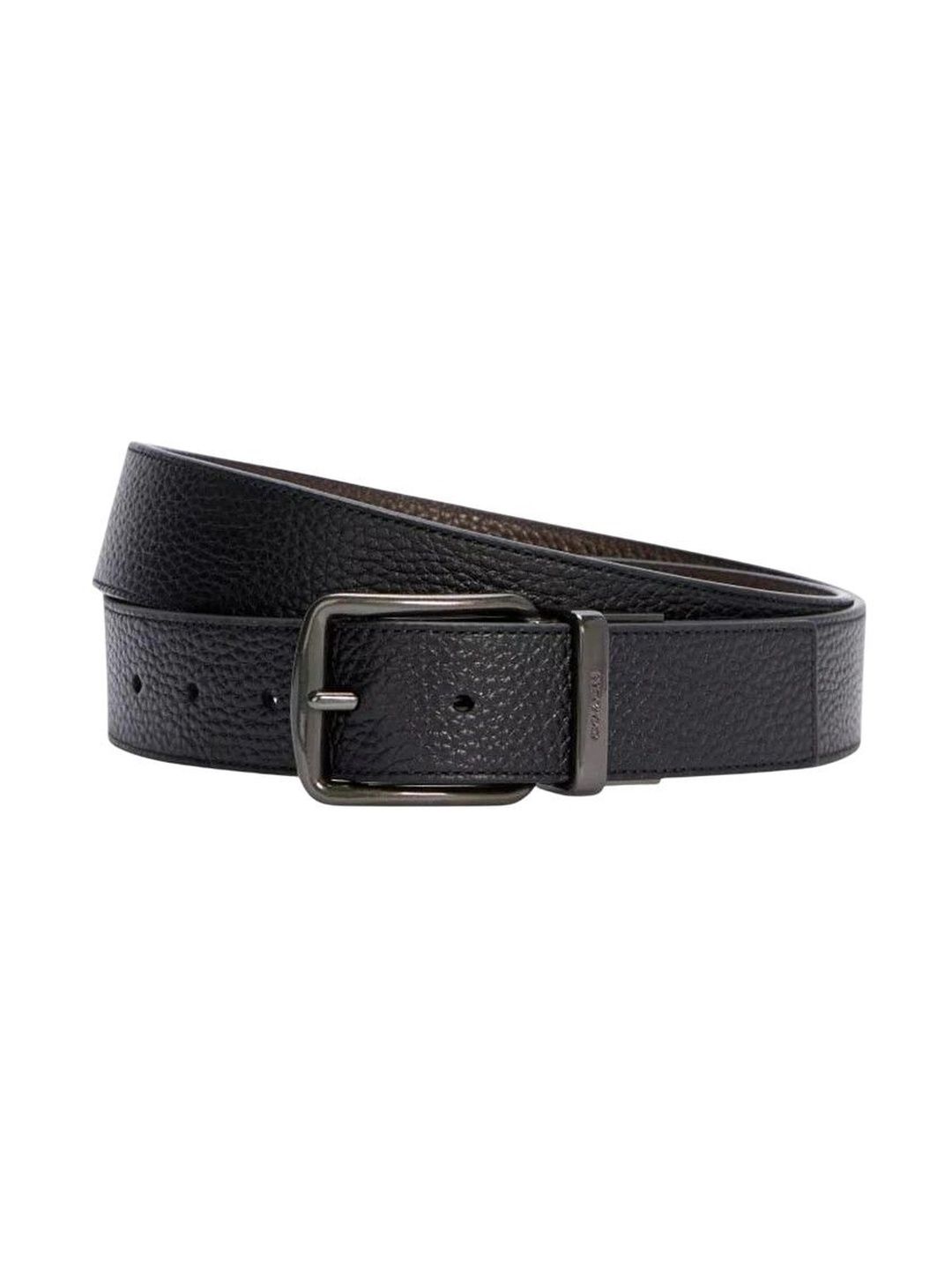 Coach Black Harness Buckle Cut-To-Size Reversible Belt-picture-10