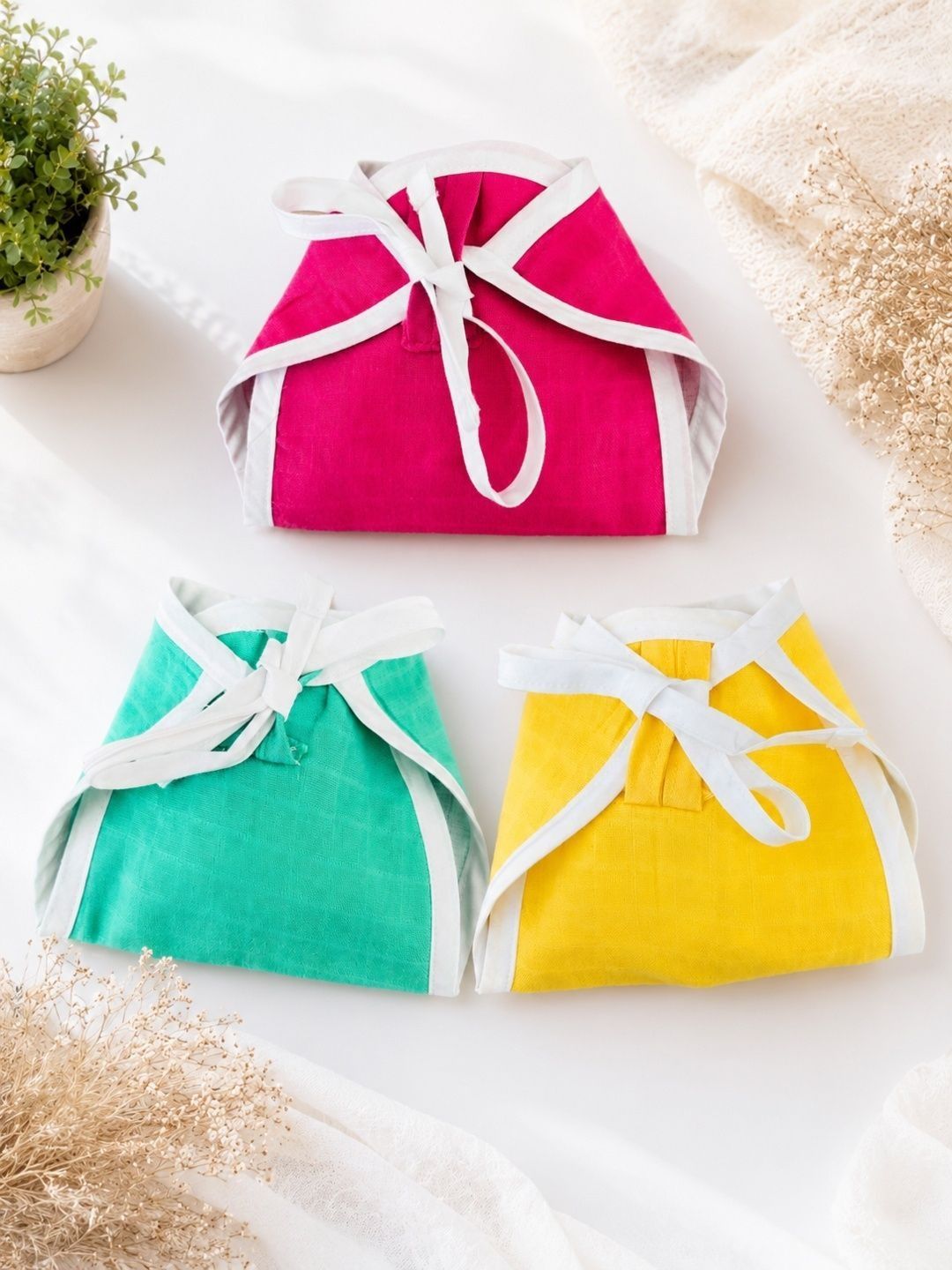 myminibuds Set Of 3 Reusable Muslin Nappies-picture-45