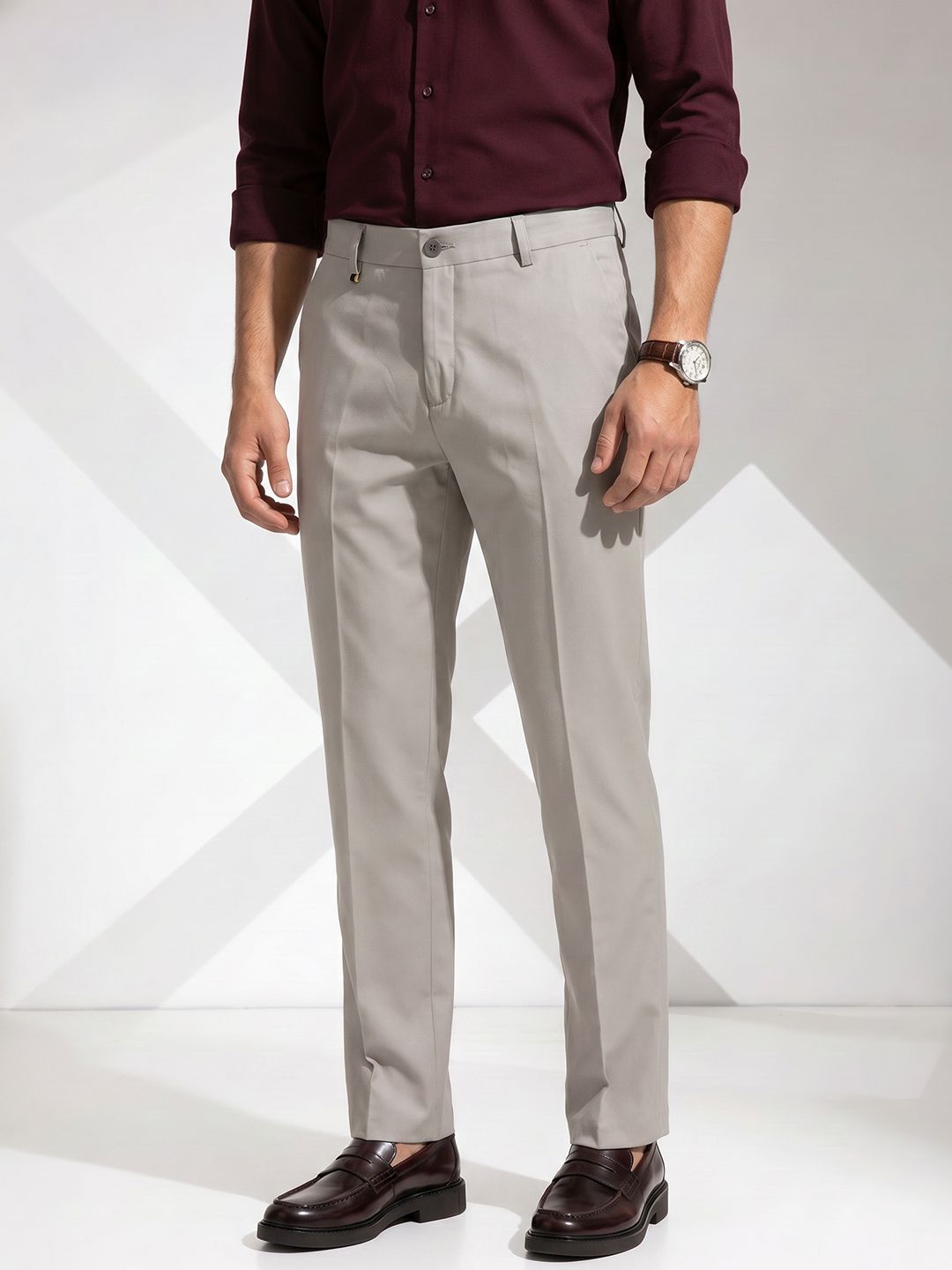 INVICTUS Men Regular Fit Formal Trousers-picture-15