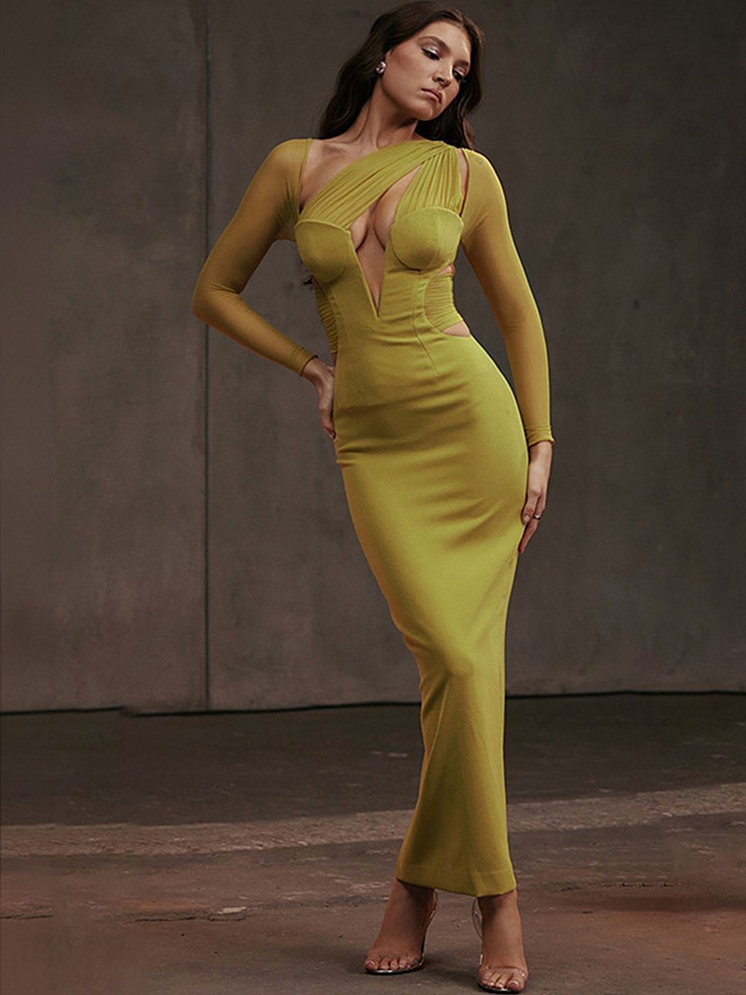LULU & SKY Bodycon Maxi Dress-image-28