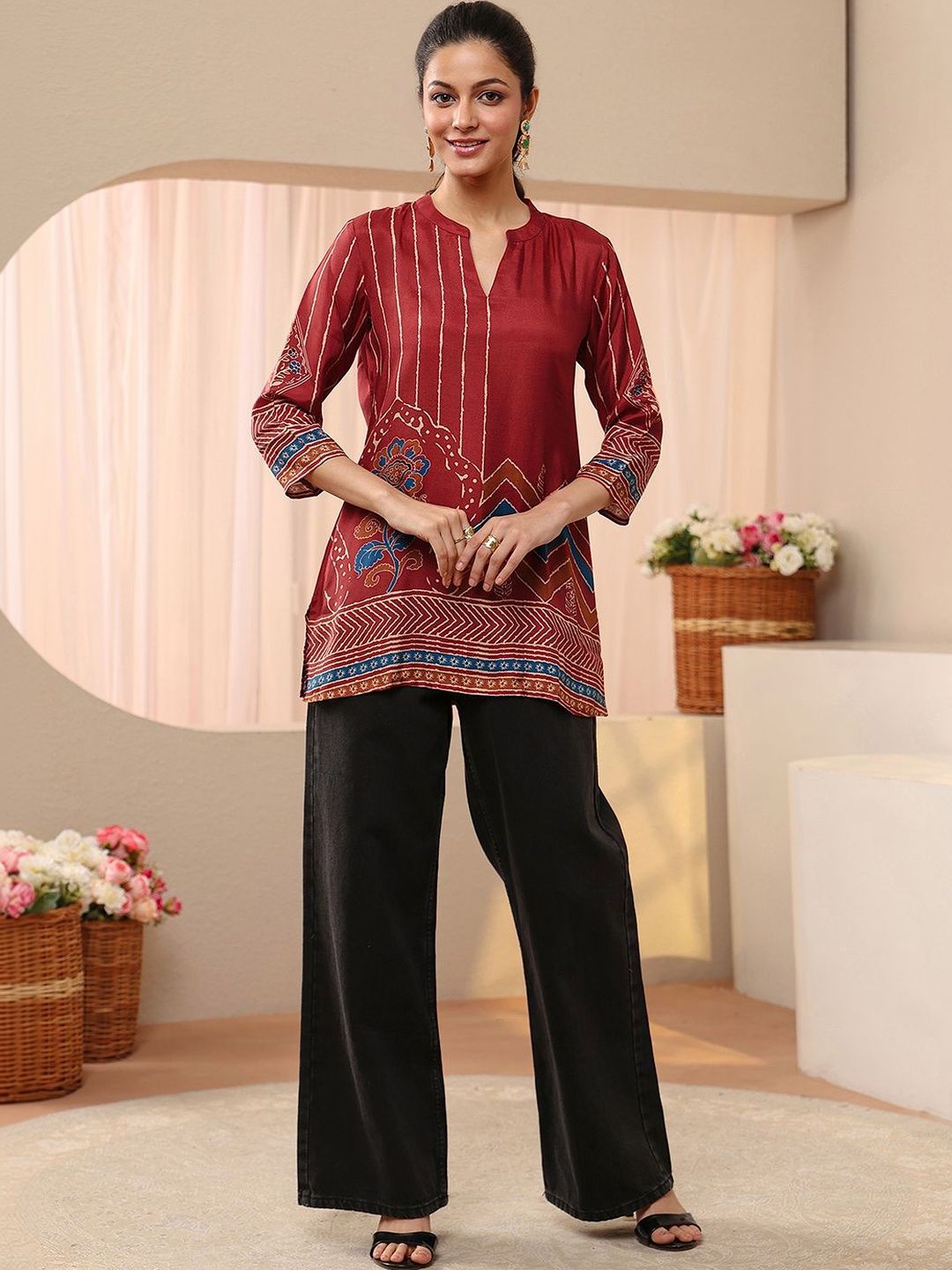 Libas Ethnic Motifs Printed Kurti-image-15