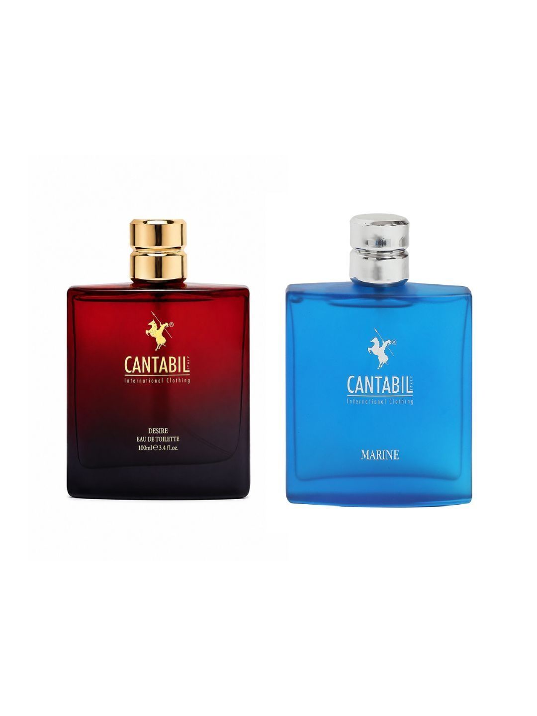 Cantabil Set Of 2 Marine & Desire Long Lasting Eau De Toilette - 100 ml Each-image-36