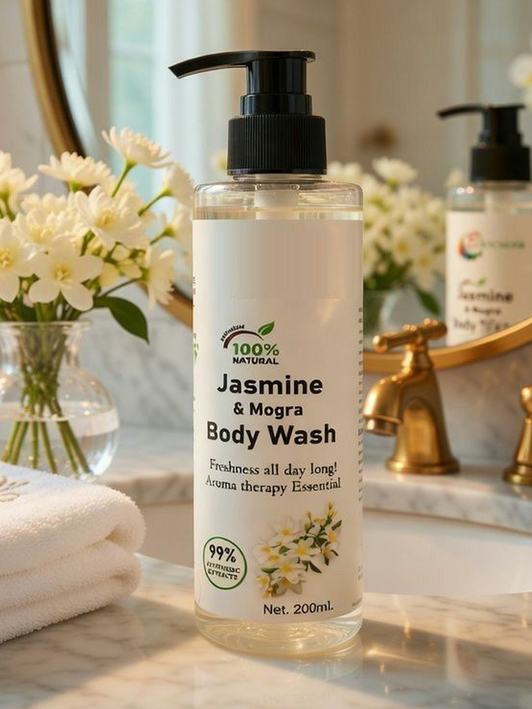 GLAMEZONE Jasmine & Mogra Body Wash - 200ml-image-12