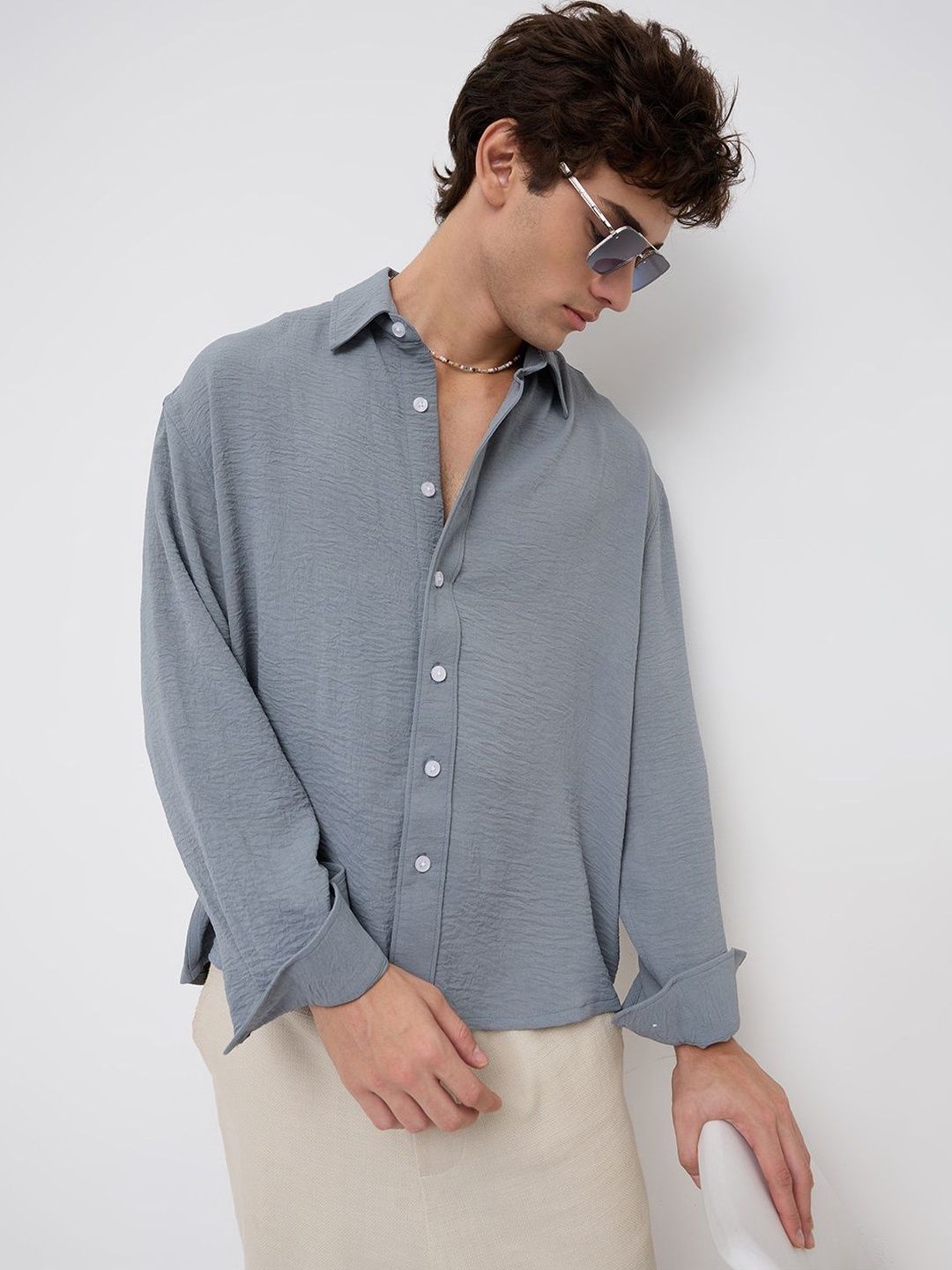 VASTRADO Men Classic Boxy Casual Shirt-picture-40
