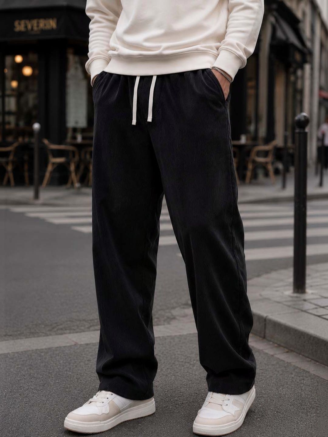 Moda Rapido Men Striped Trousers-picture-28