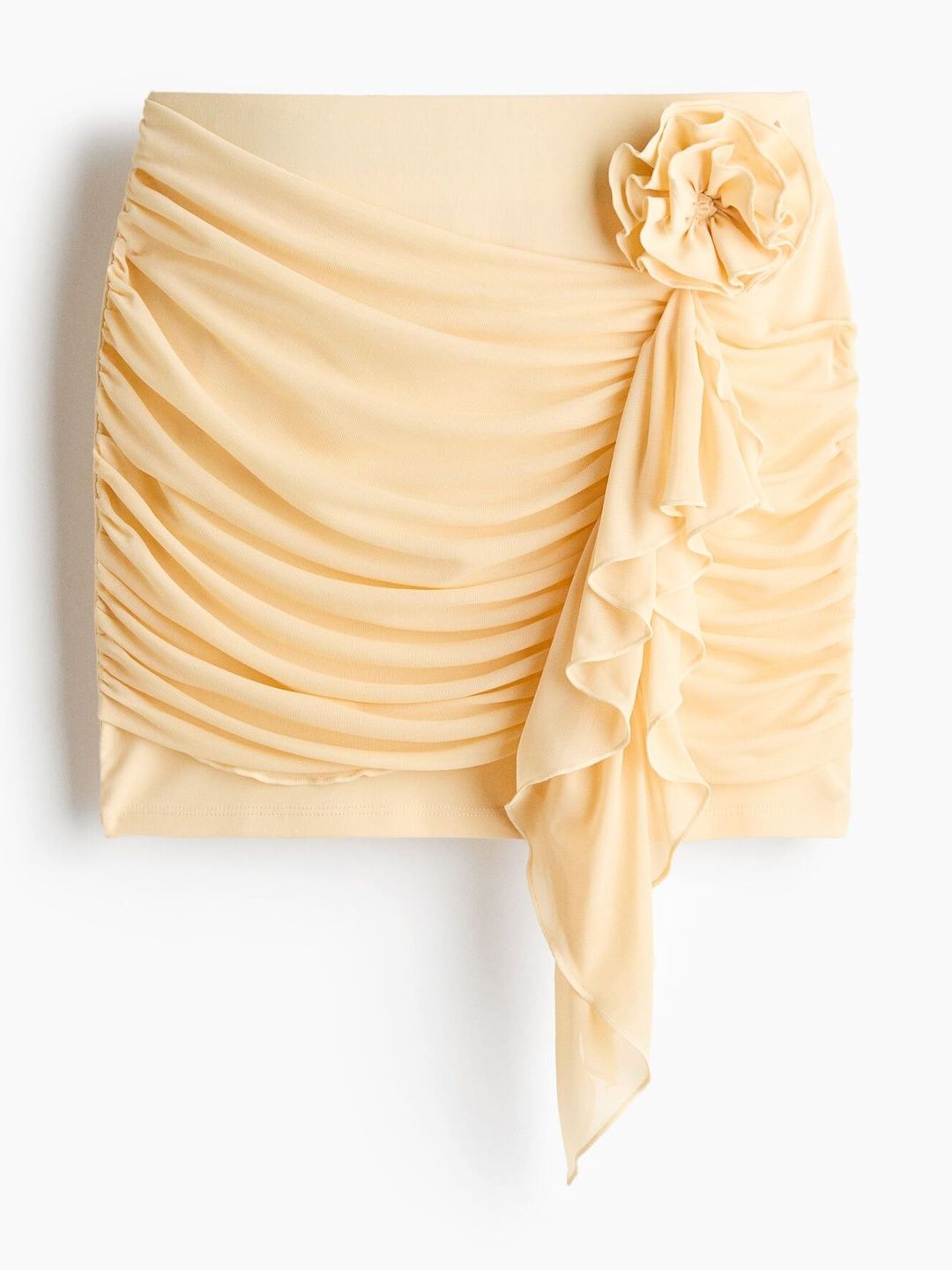 H&M Women Chiffon Ruched Mini Pencil Skirt-picture-10