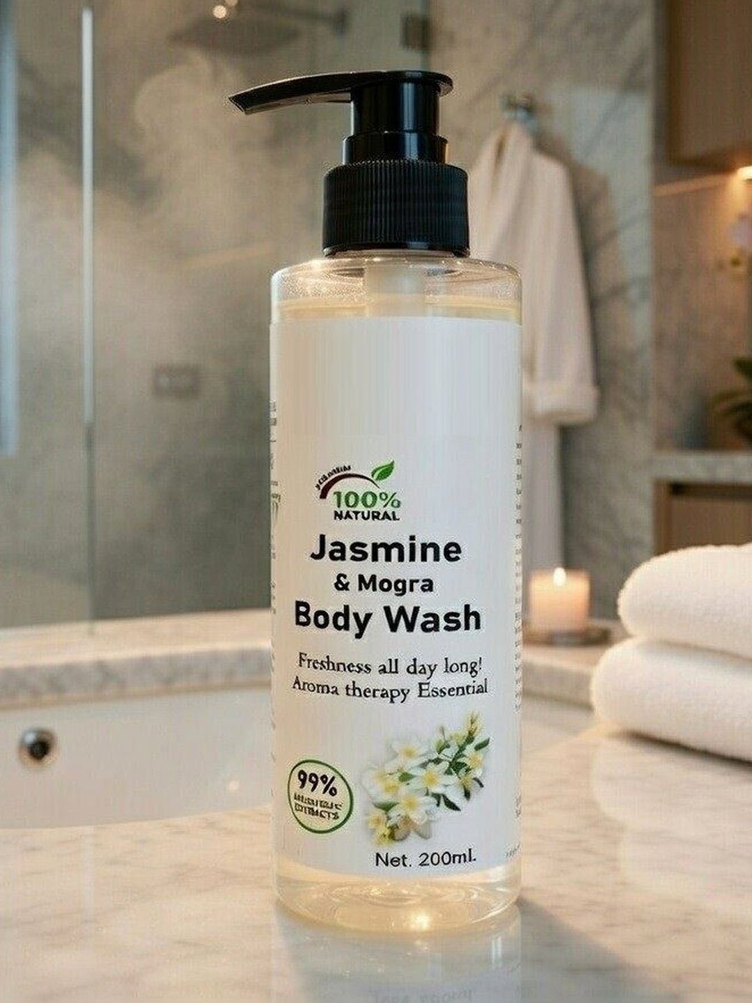 GLAMEZONE Jasmine & Mogra Body Wash - 200ml-image-11