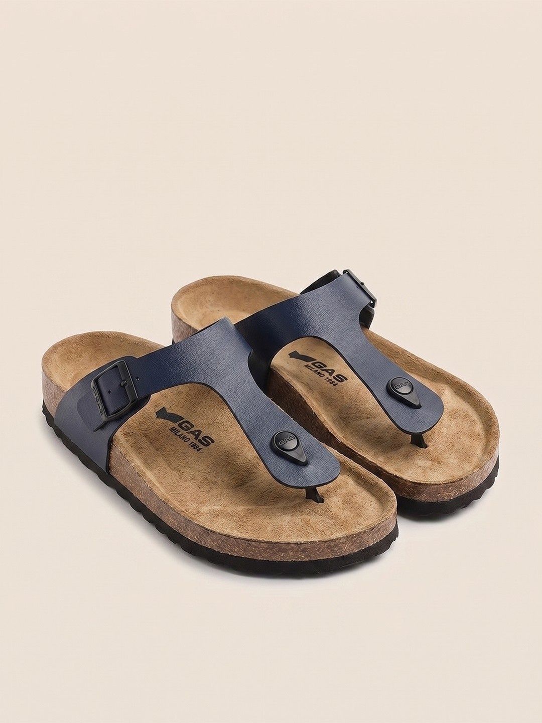 GAS Men Blue UltraRapido T-Strap Sandals-picture-44