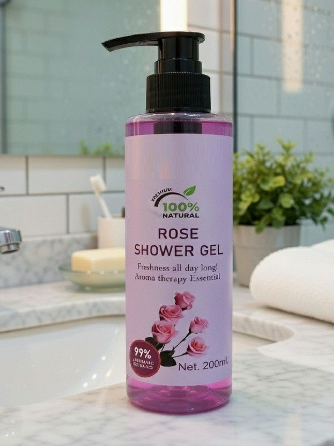 GLAMEZONE Rose Moisturizing Body Wash - 200ml-image-32