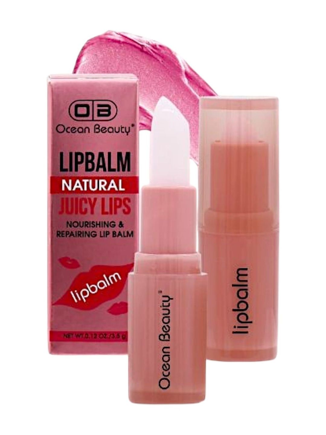 OB Ocean Beauty Color Changing Natural Juicy Lip Balm - Pink-image-23