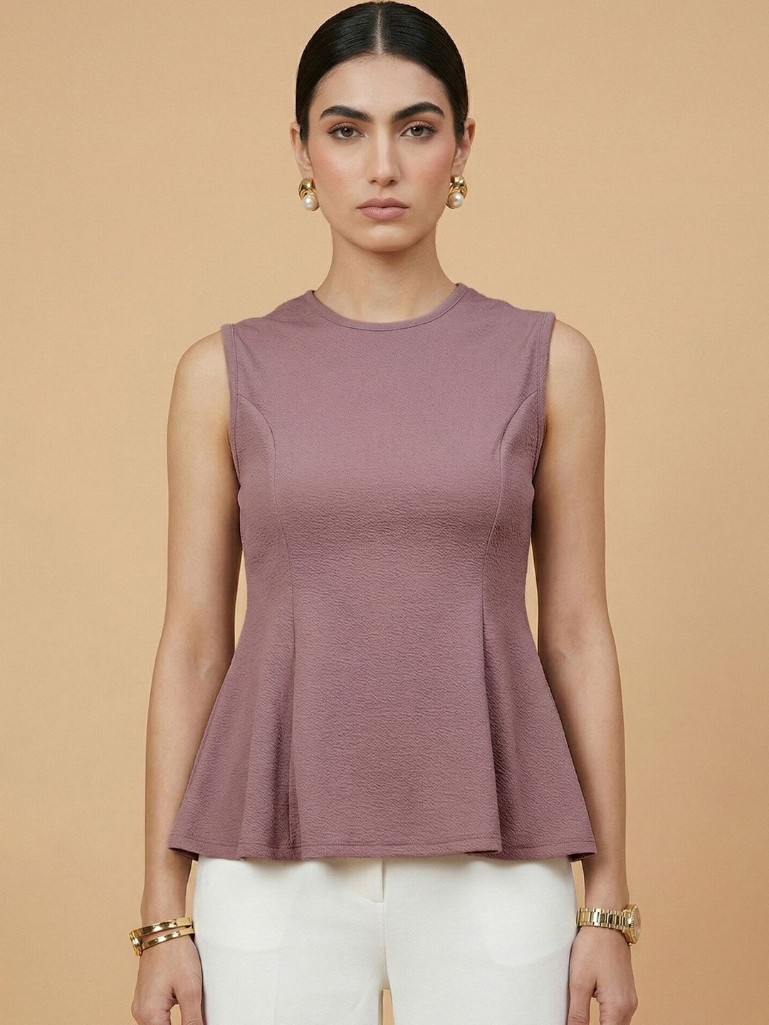 Chemistry Peplum Top-picture-23