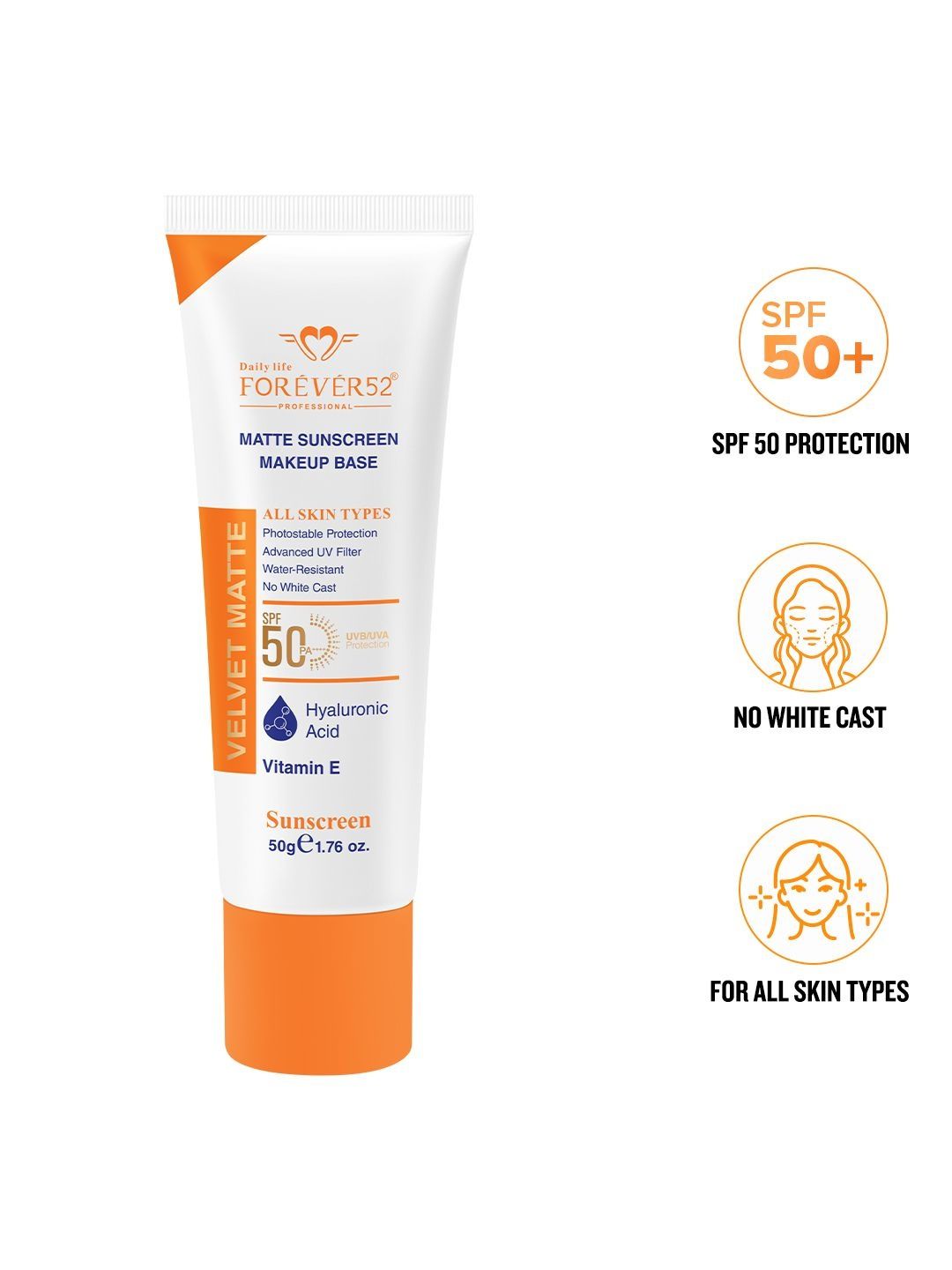 Daily Life Forever52 Velvet Matte Sunscreen SPF 50+ PA++++ - 50 g-picture-30