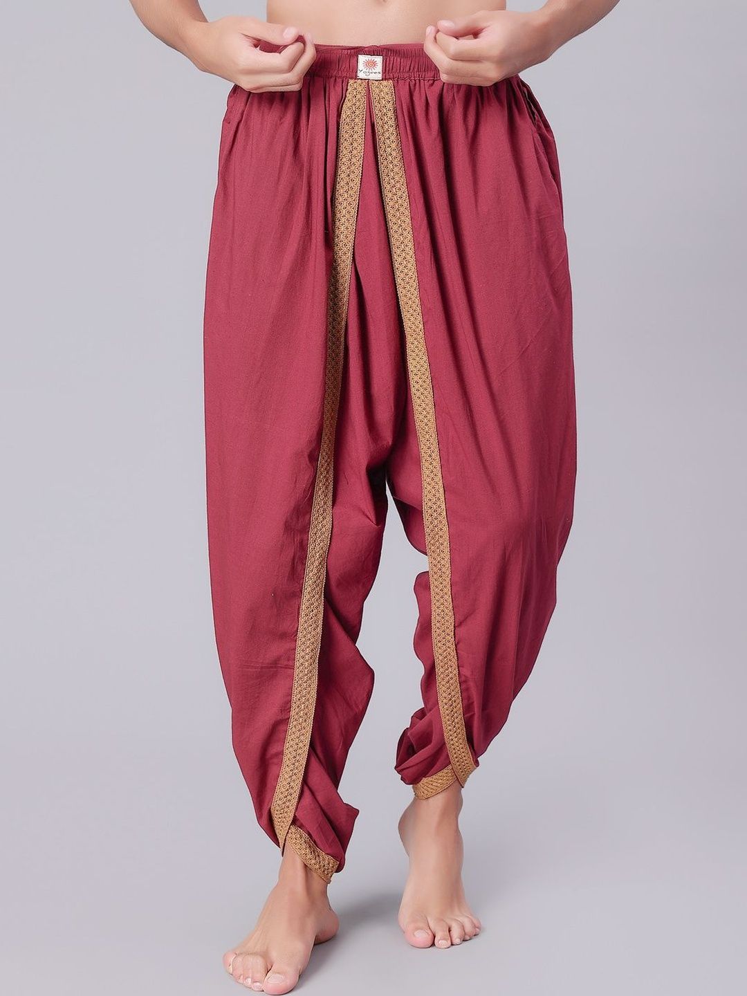 niira.co Men Embroidered Cotton Blend Dhoti Dhotis-picture-16