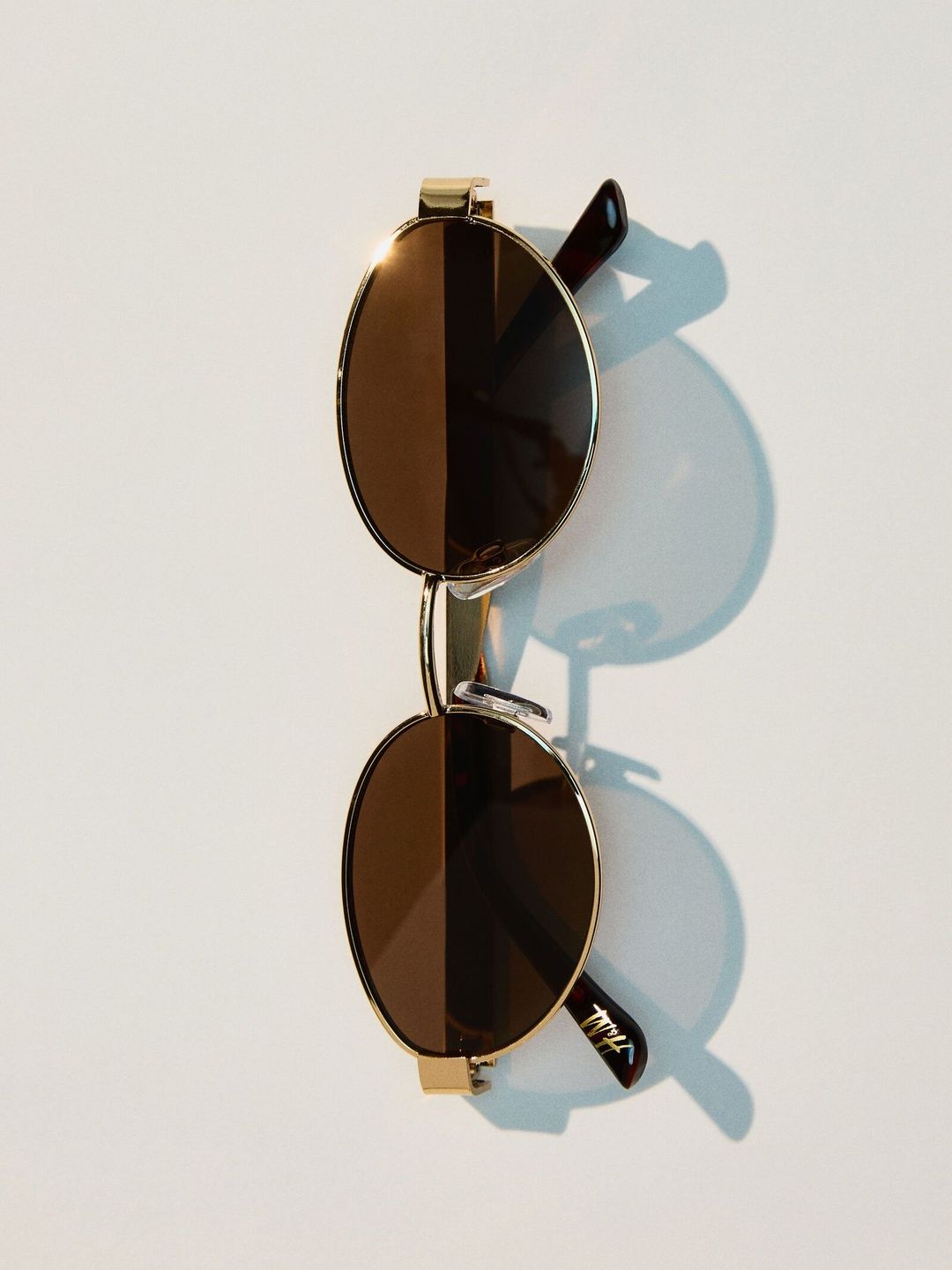 H&M Women Green Lens & Gold-Toned Oval Sunglasses with-picture-41