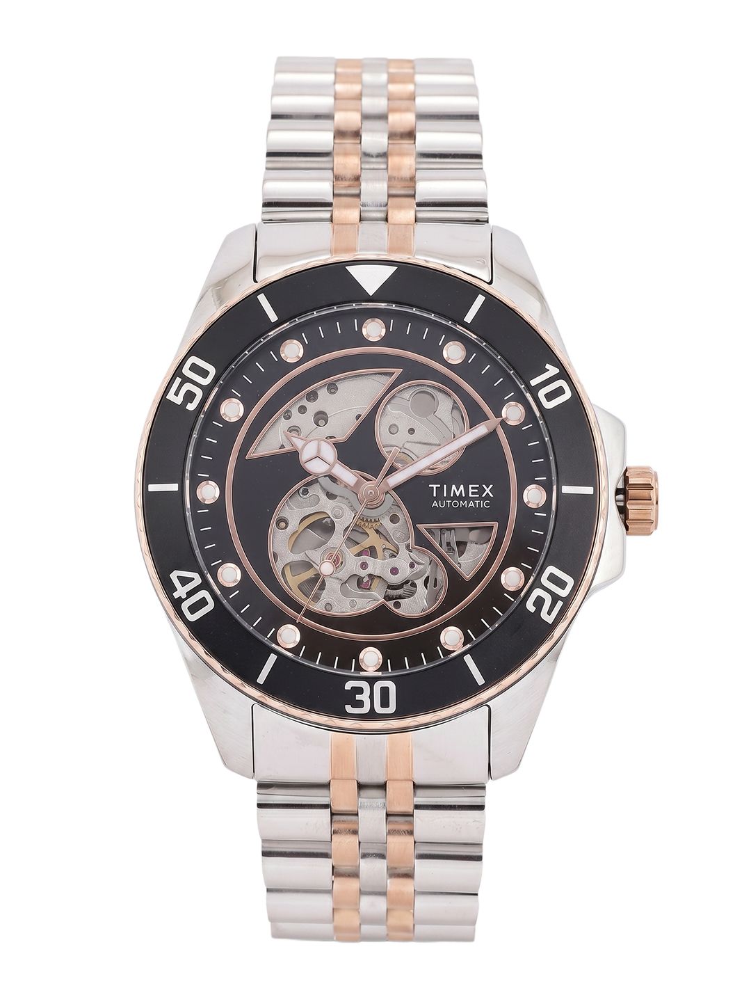 Timex Men Brass Skeleton Automatic Motion Powered Analogue Watch TWEG382SMU04-picture-27