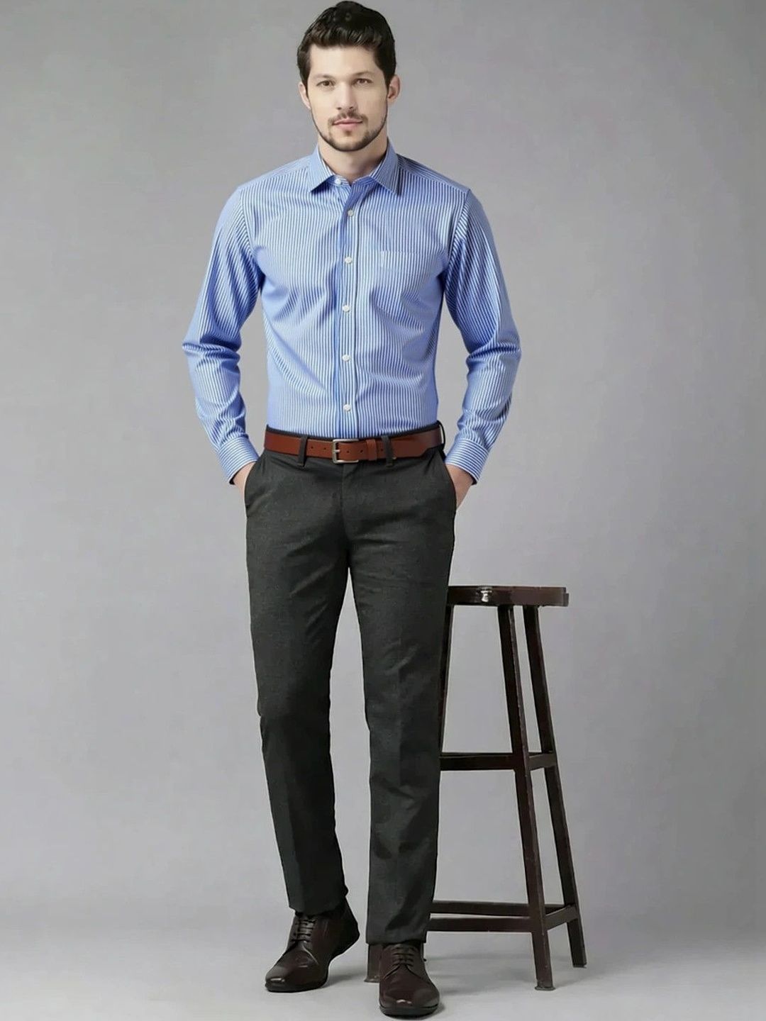 Camicissima Men Slim Fit Striped Casual Shirt-picture-11