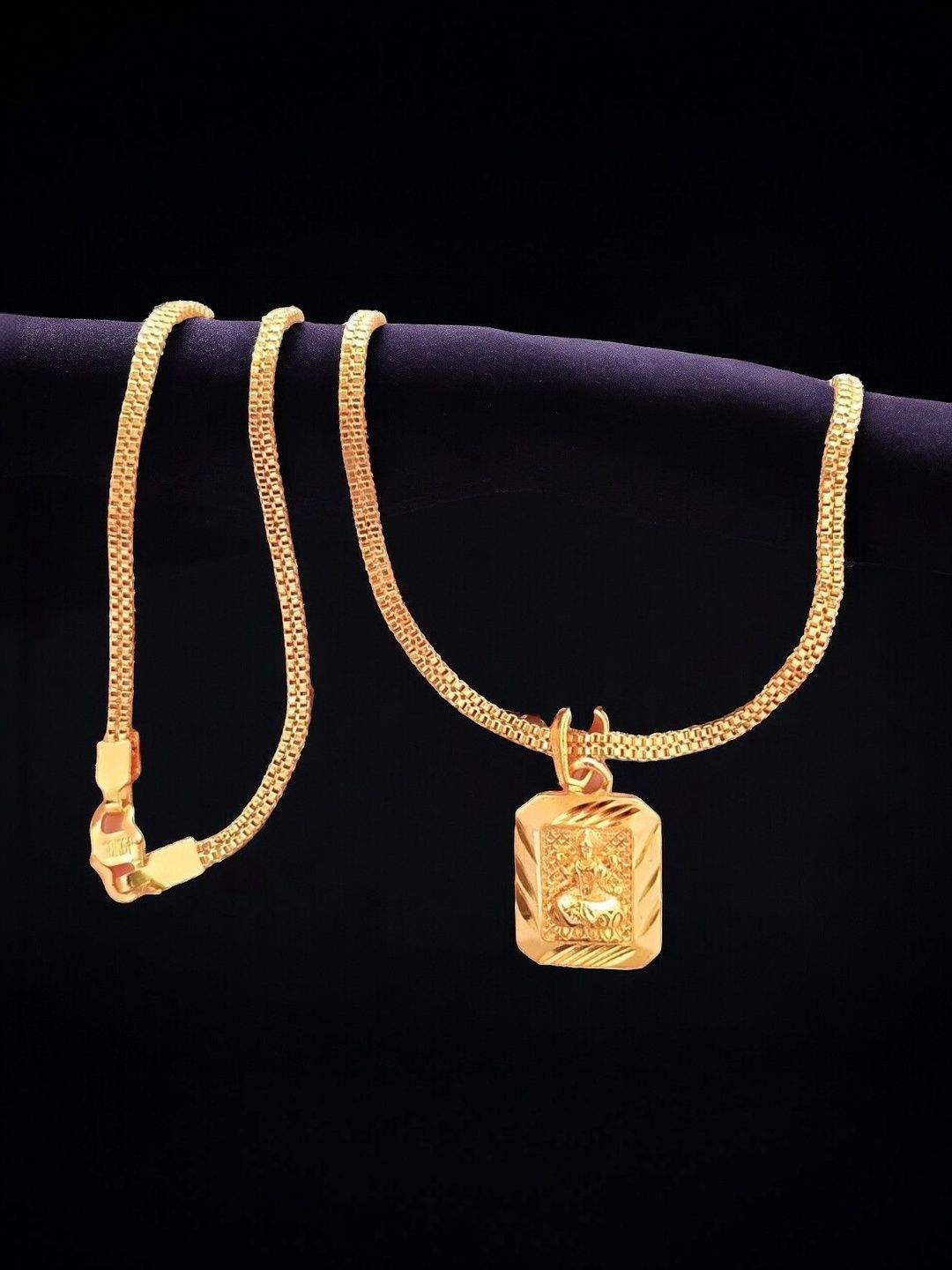 Divs Fashion Gold-Plated Square Pendants with Chains-picture-26