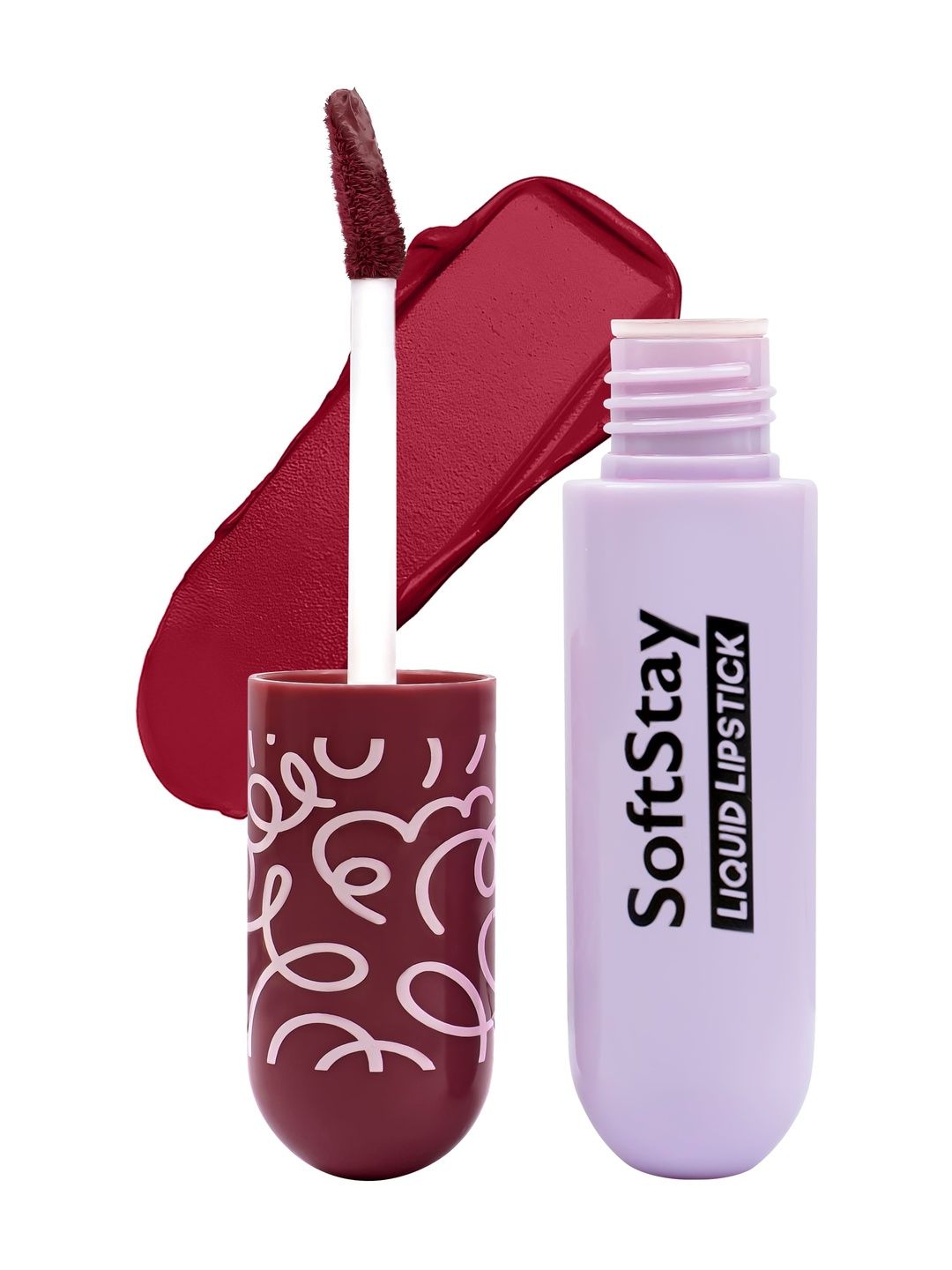 Million Colors Soft Stay Highly Pigmented Liquid Lipstick - 4 ml - Deep Wine - 09-image-39