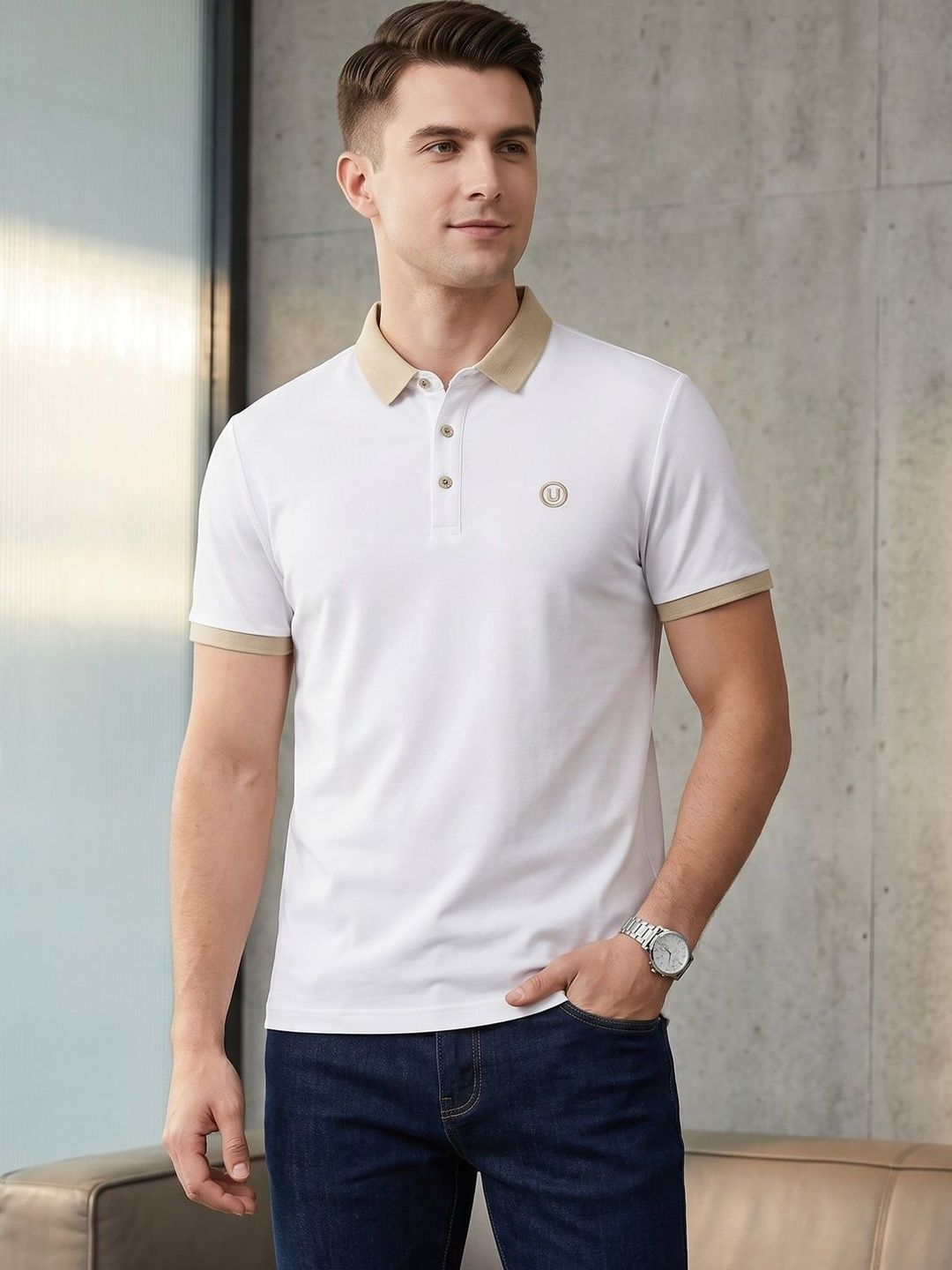 BOUNCER Men Polo Collar T-shirt-picture-50