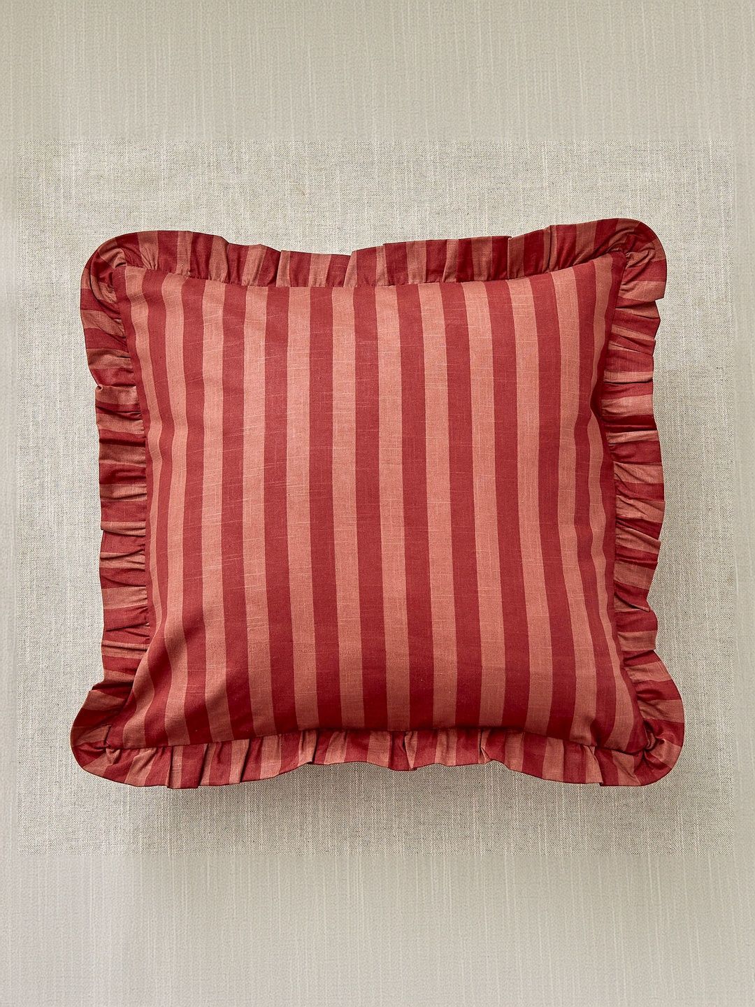Home Centre Red Cotton Square Cushions-picture-16