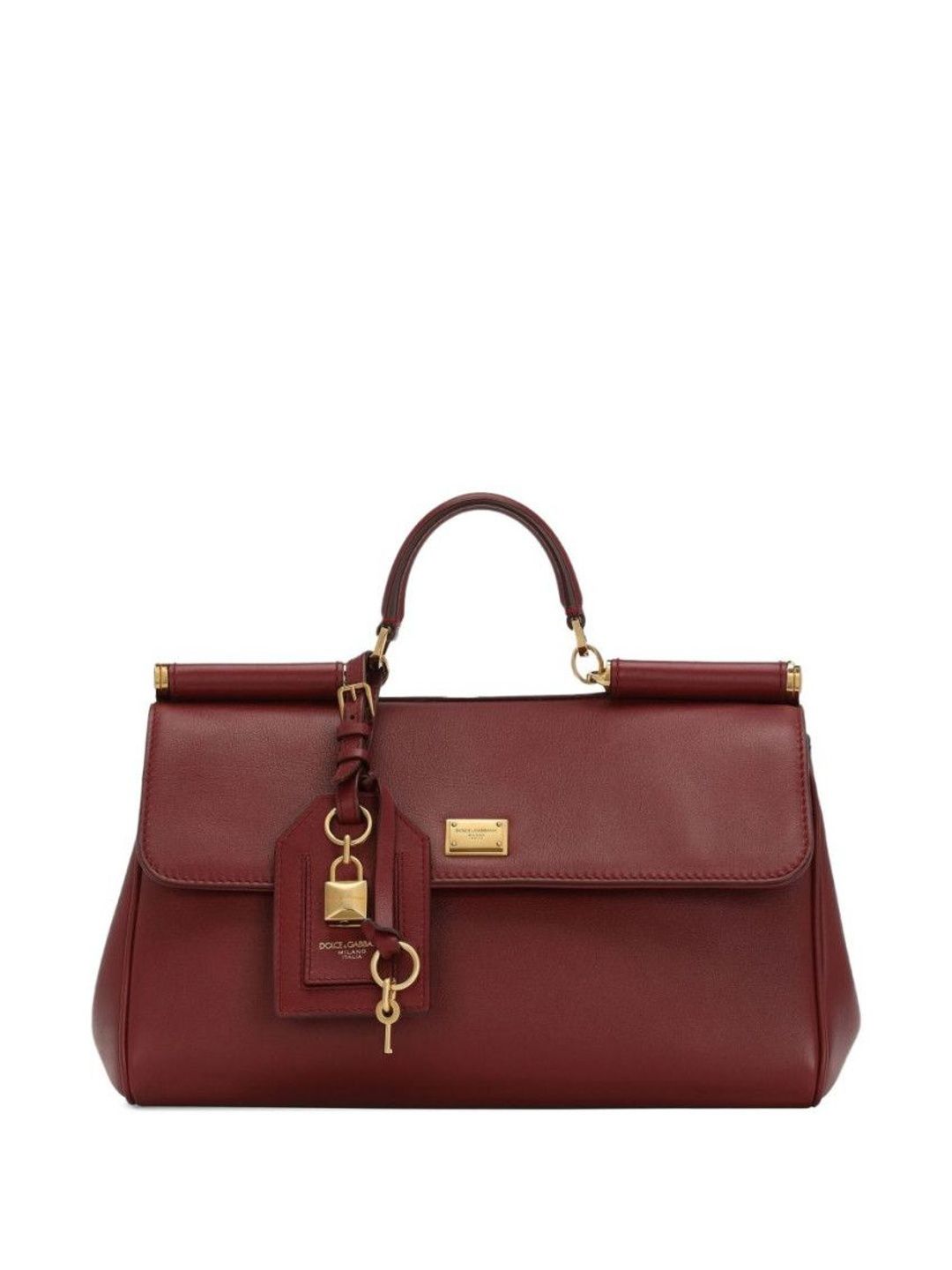 Dolce & Gabbana Bordeaux Sicily Satchel-picture-30