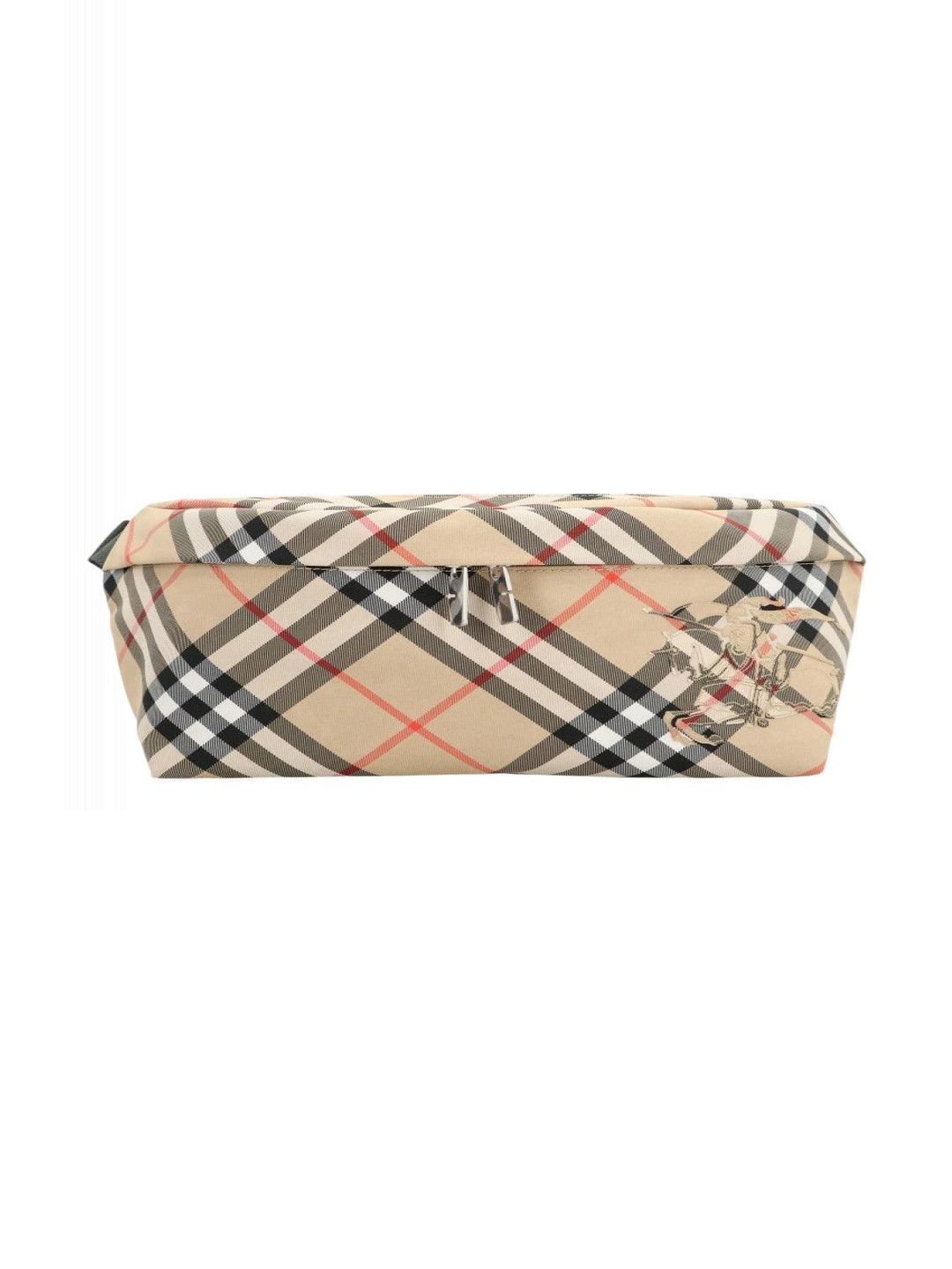 Beige Check Large Crossbody Bag-image-13