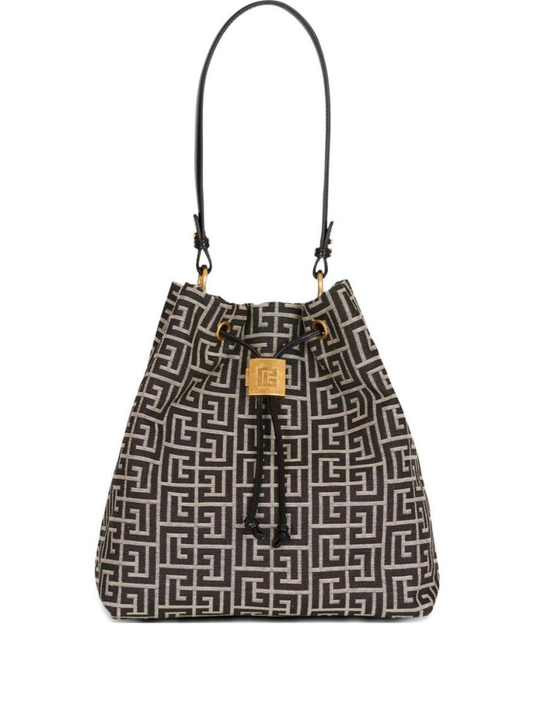 balmain Black Pulse monogram jacquard backpack-picture-53