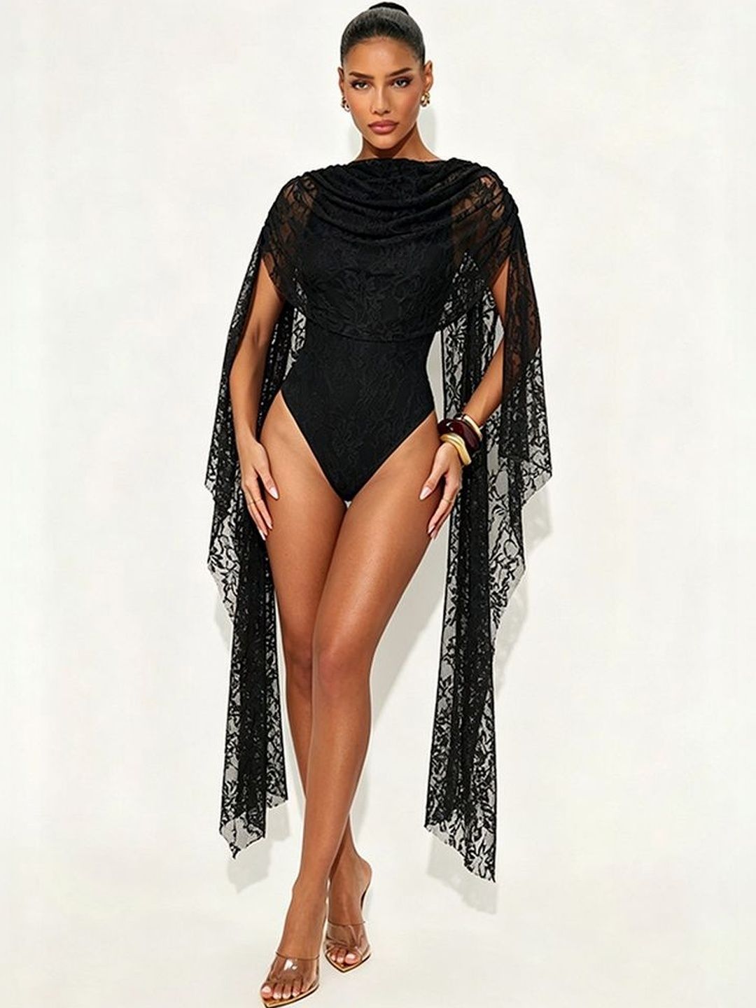 LULU & SKY Lace Cape Bodysuit-picture-38