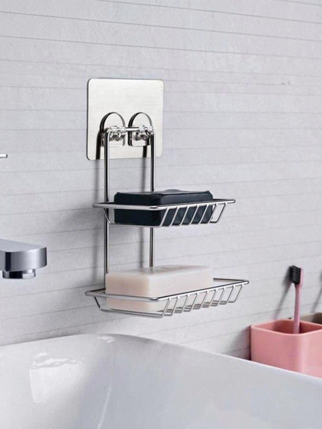DeoDap Silver-Toned Metal Bath Accessories Set-picture-19