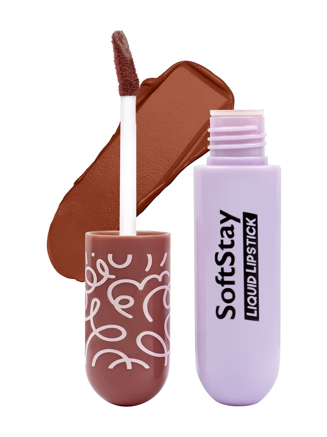 Million Colors Soft Stay Highly Pigmented Liquid Lipstick - 4 ml - Espresso - 07-image-11