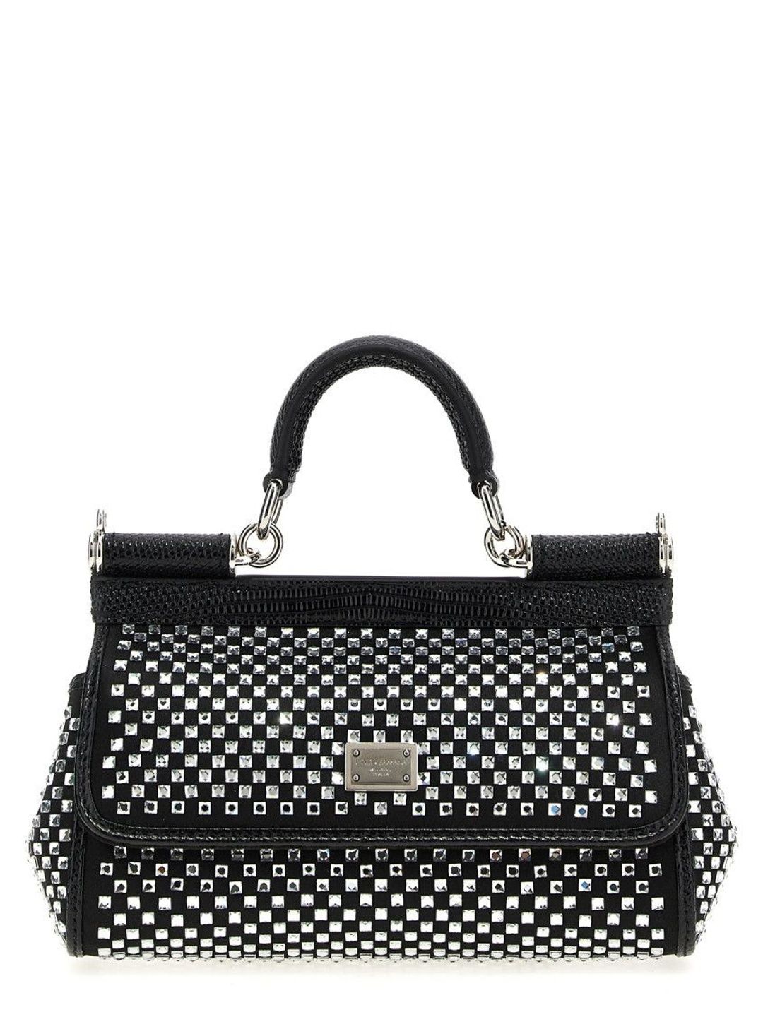 Dolce & Gabbana Black Sicily Small Satchel Bag-picture-18