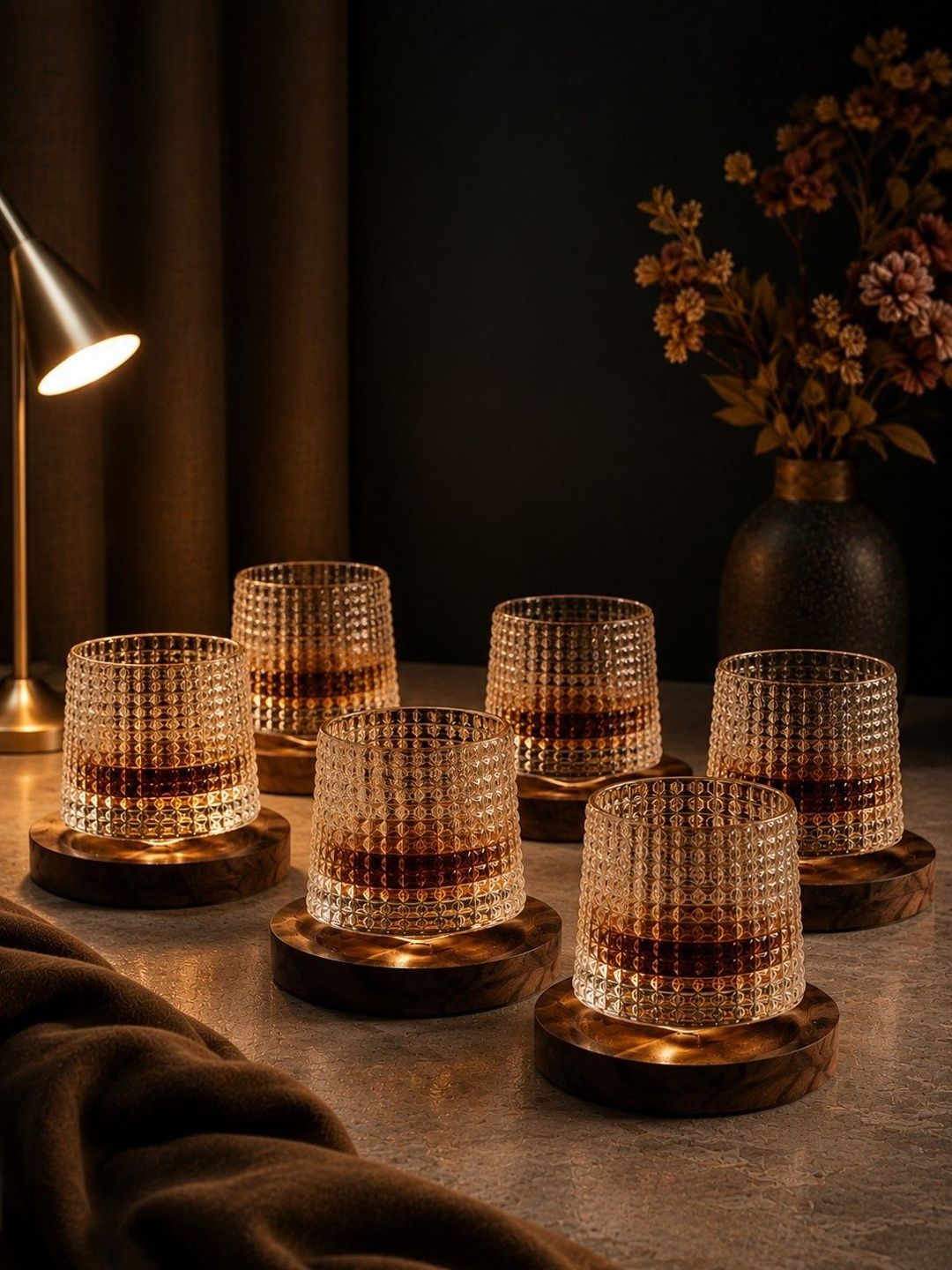 PrimeWorld Transparent 6 Easy to Clean Glass Whisky Glass Bar Glass-picture-48