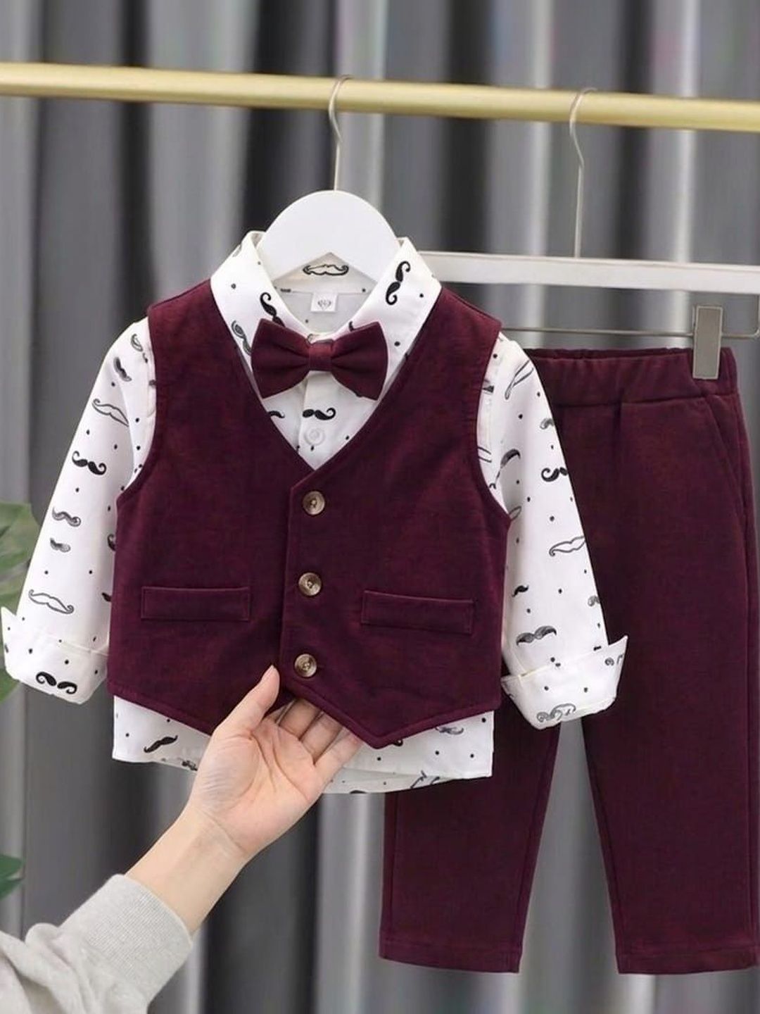 Dhyana Boys Printed Shirt with Trousers-picture-40
