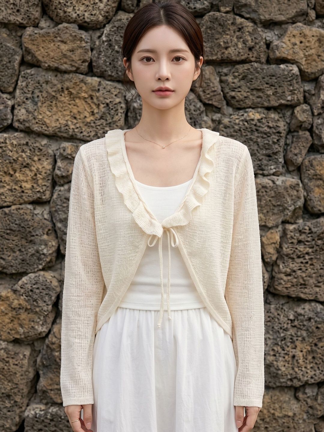 Suo Women Tie-Up Shrug-image-39