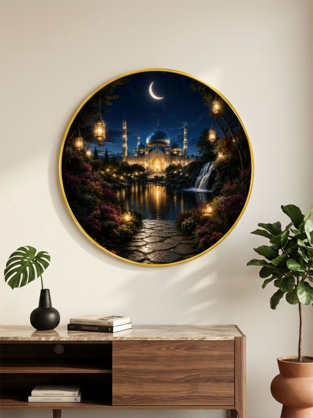 Aura Multicoloured MDF Religious Wall Paintings-image-45