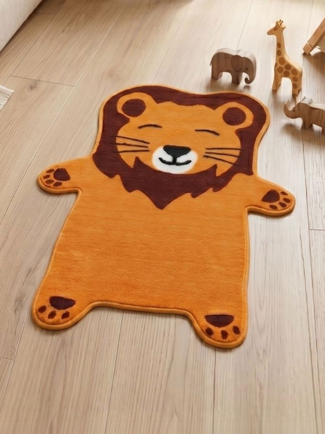 Athom Living Yellow Cartoon Characters Anti-Skid Polyester Carpet-image-21