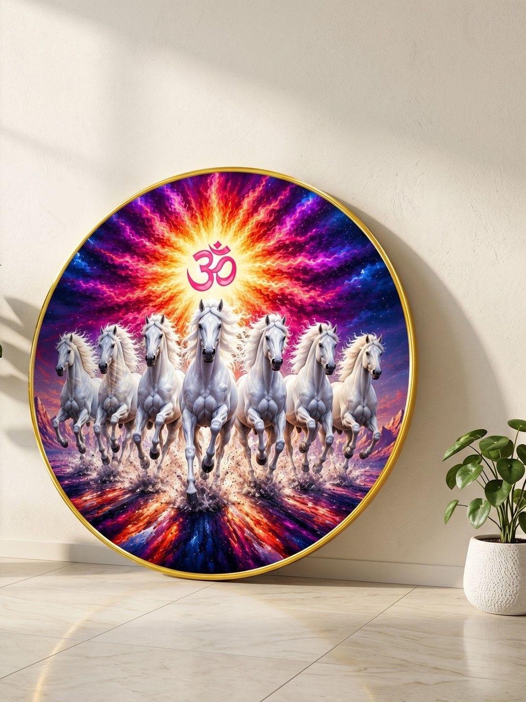 Aura Multicoloured MDF Religious Wall Paintings-image-42