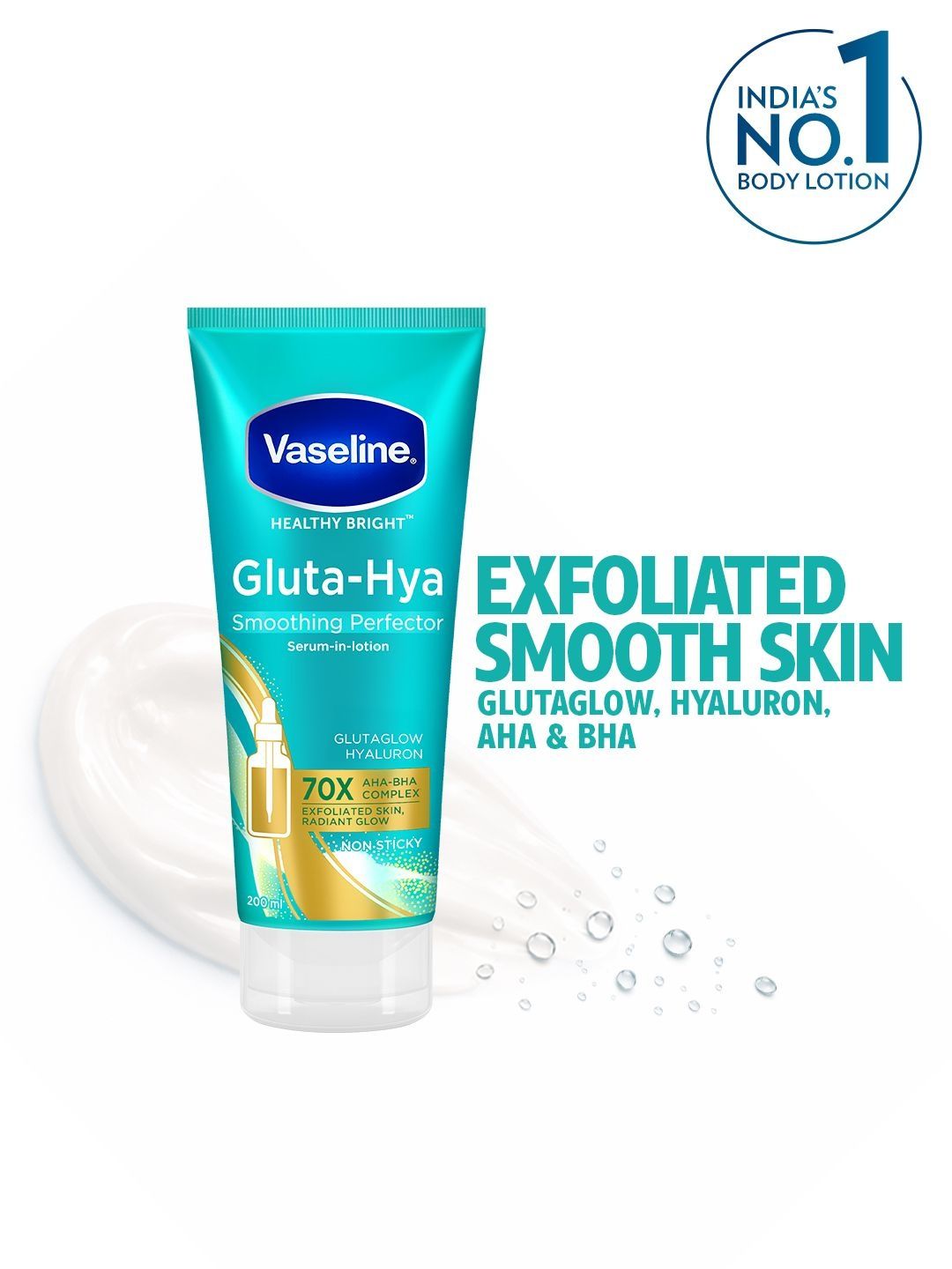 Vaseline Gluta Hya AHA BHA Exfoliating Lotion 200 ml-picture-23